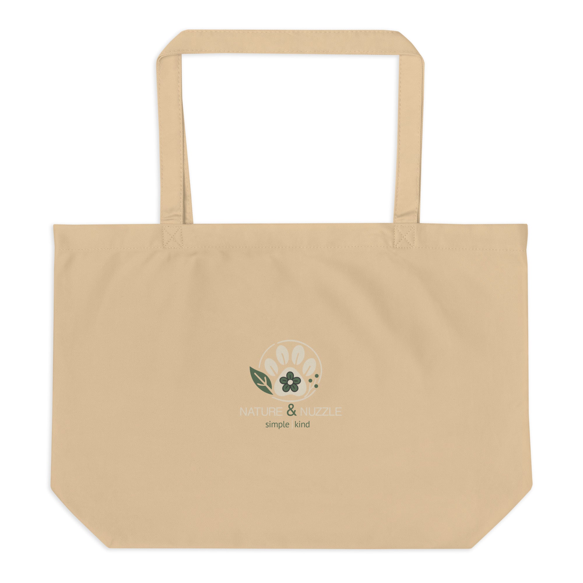 Catflix &amp; Chill: Large Organic Tote (Natural)