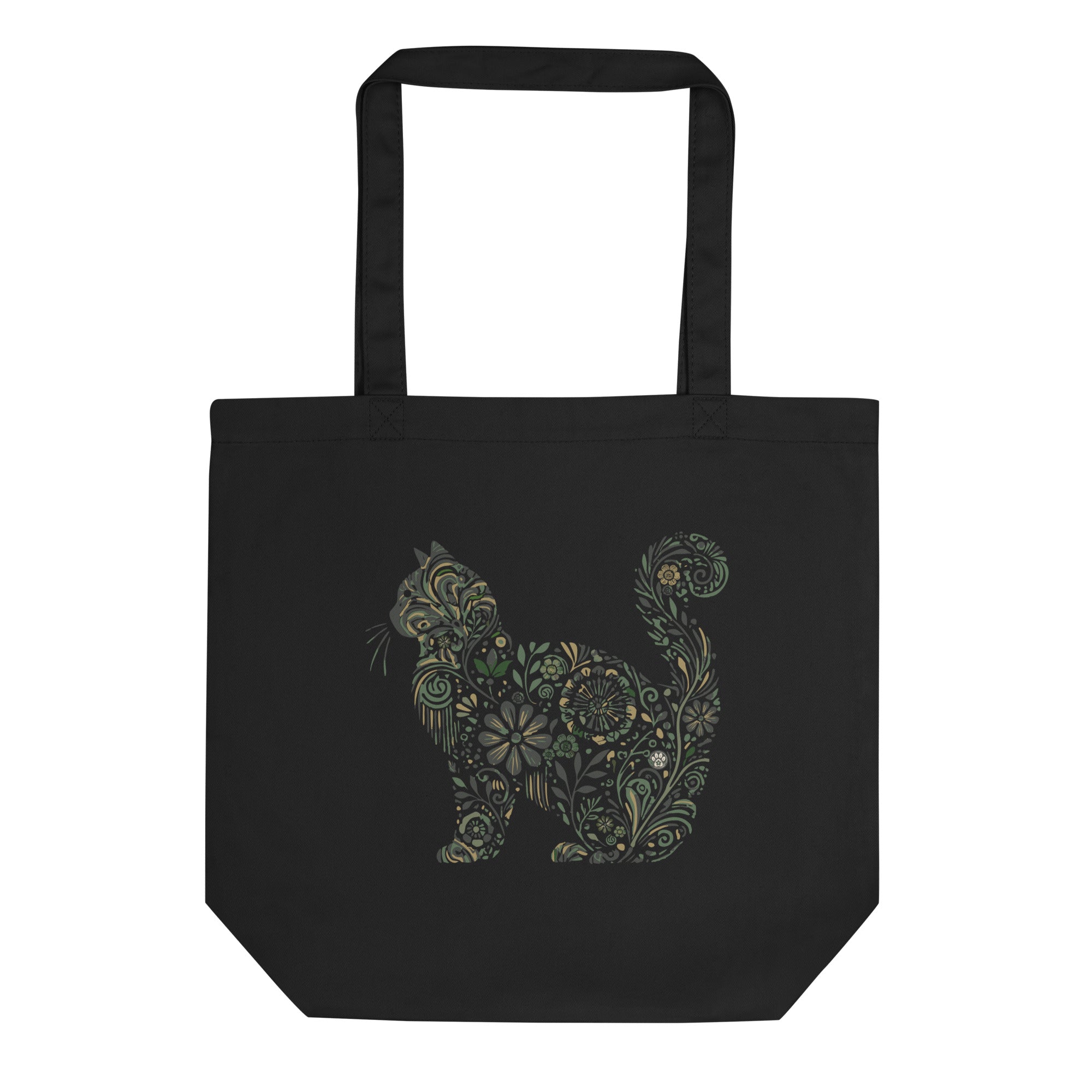 Catflix &amp; Chill: Organic Tote (Black)