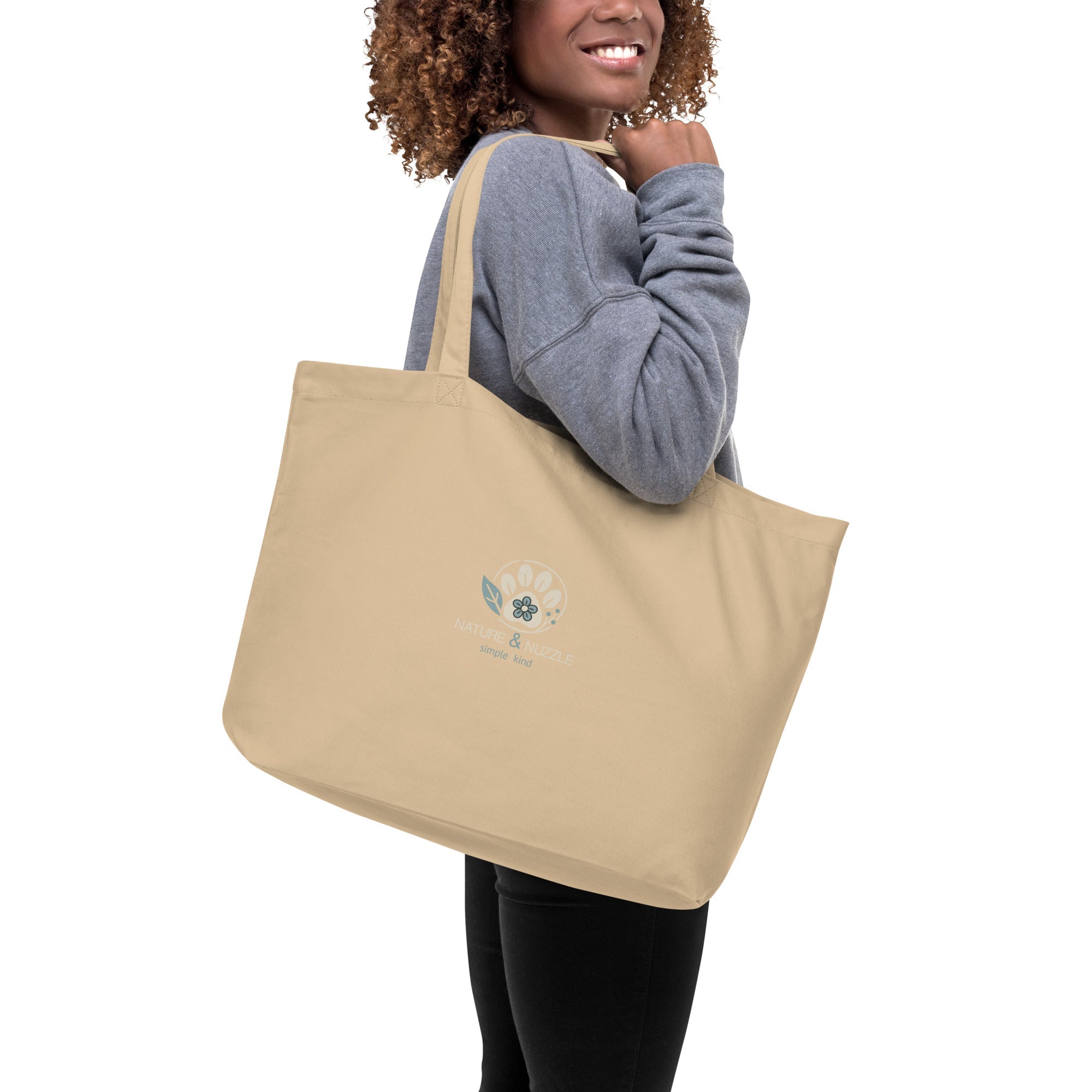 Drift and Let Drift: Large Organic Tote (Natural)