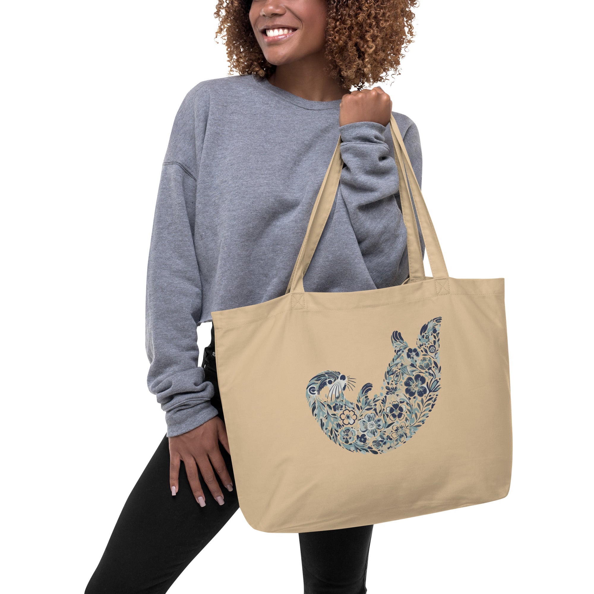 Drift and Let Drift: Large Organic Tote (Natural)