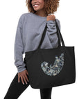 Drift and Let Drift: Large Organic Tote (Black)
