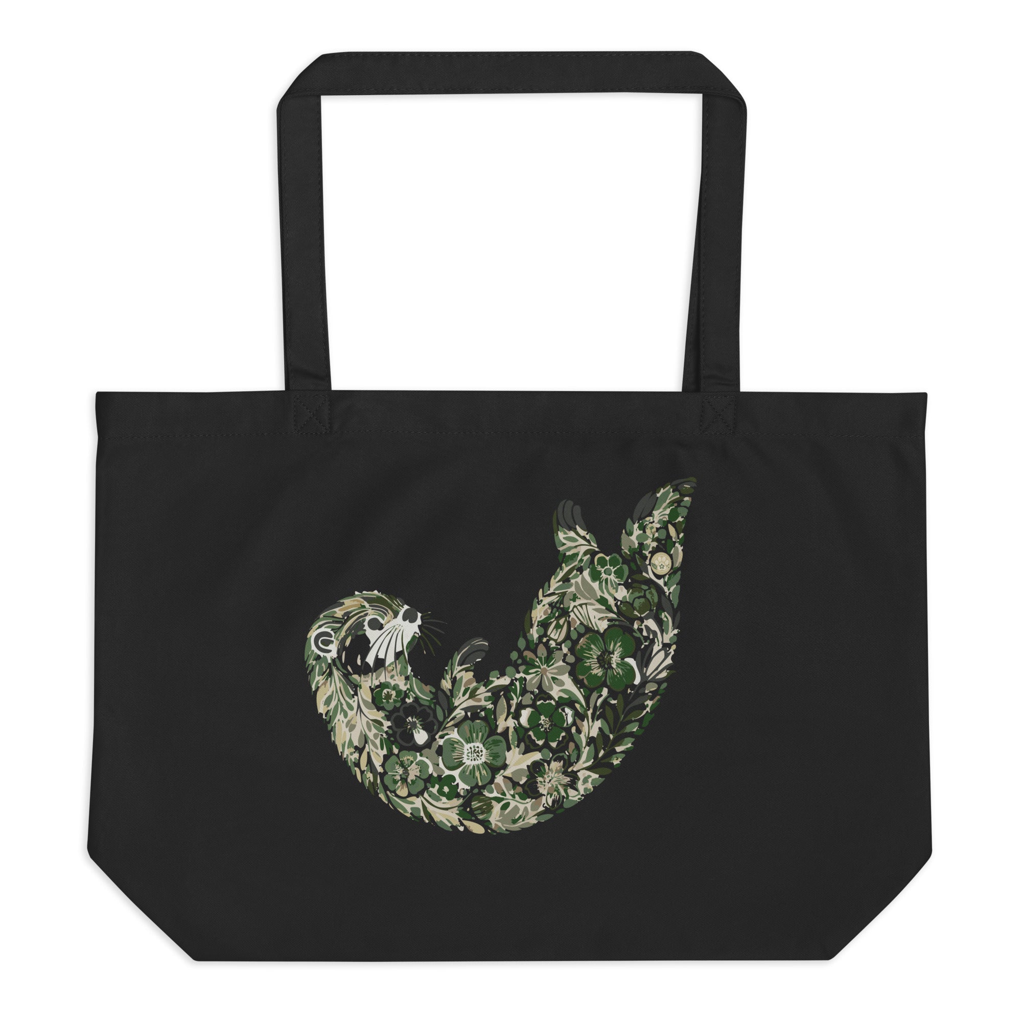 Drift and Let Drift: Large Organic Tote (Black)