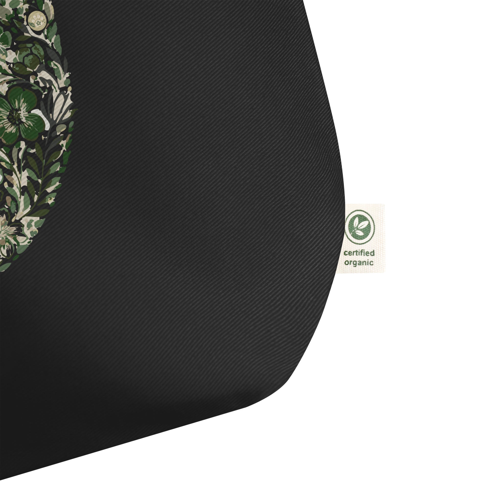 Drift and Let Drift: Large Organic Tote (Black)