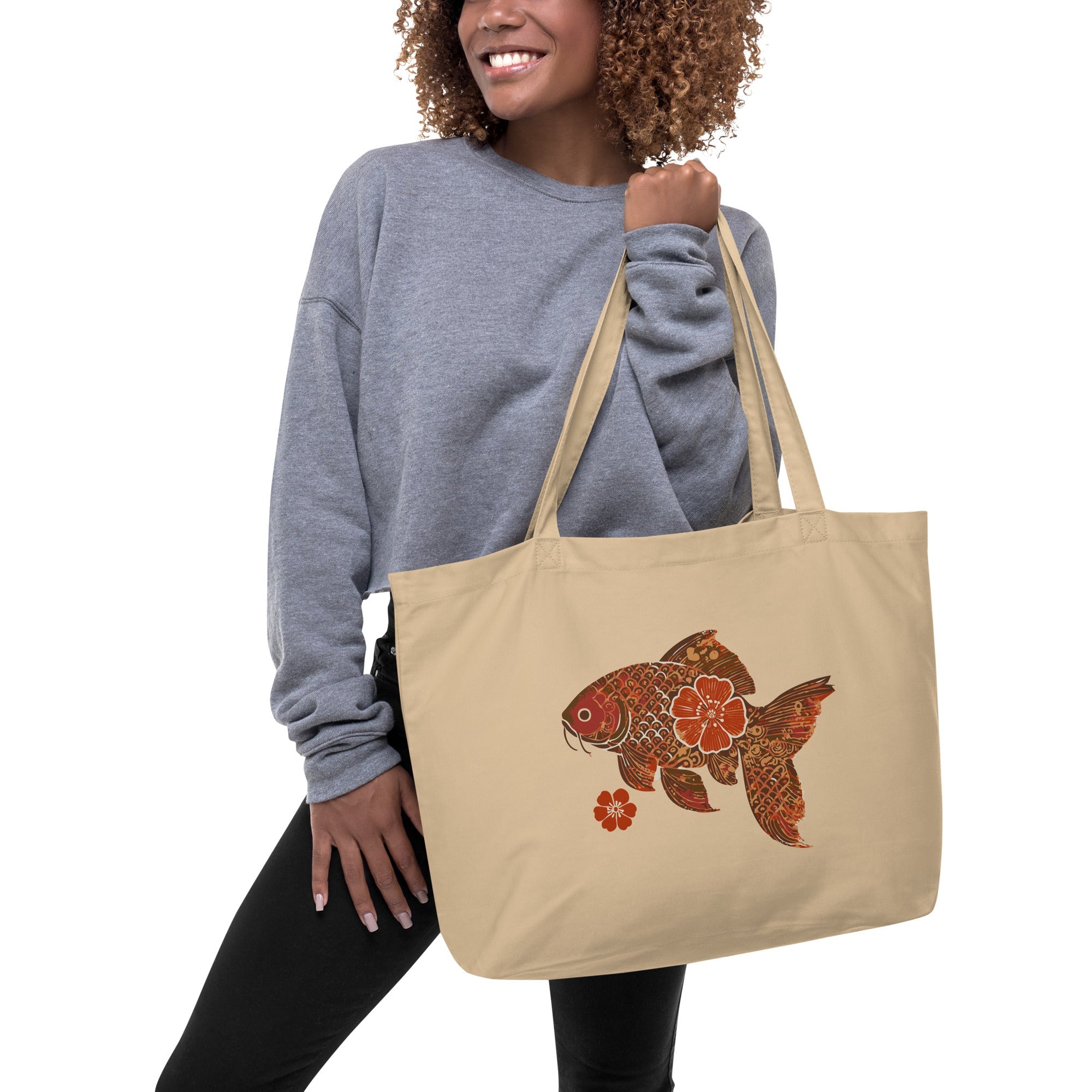 Fishionista: Large Organic Tote (Natural)