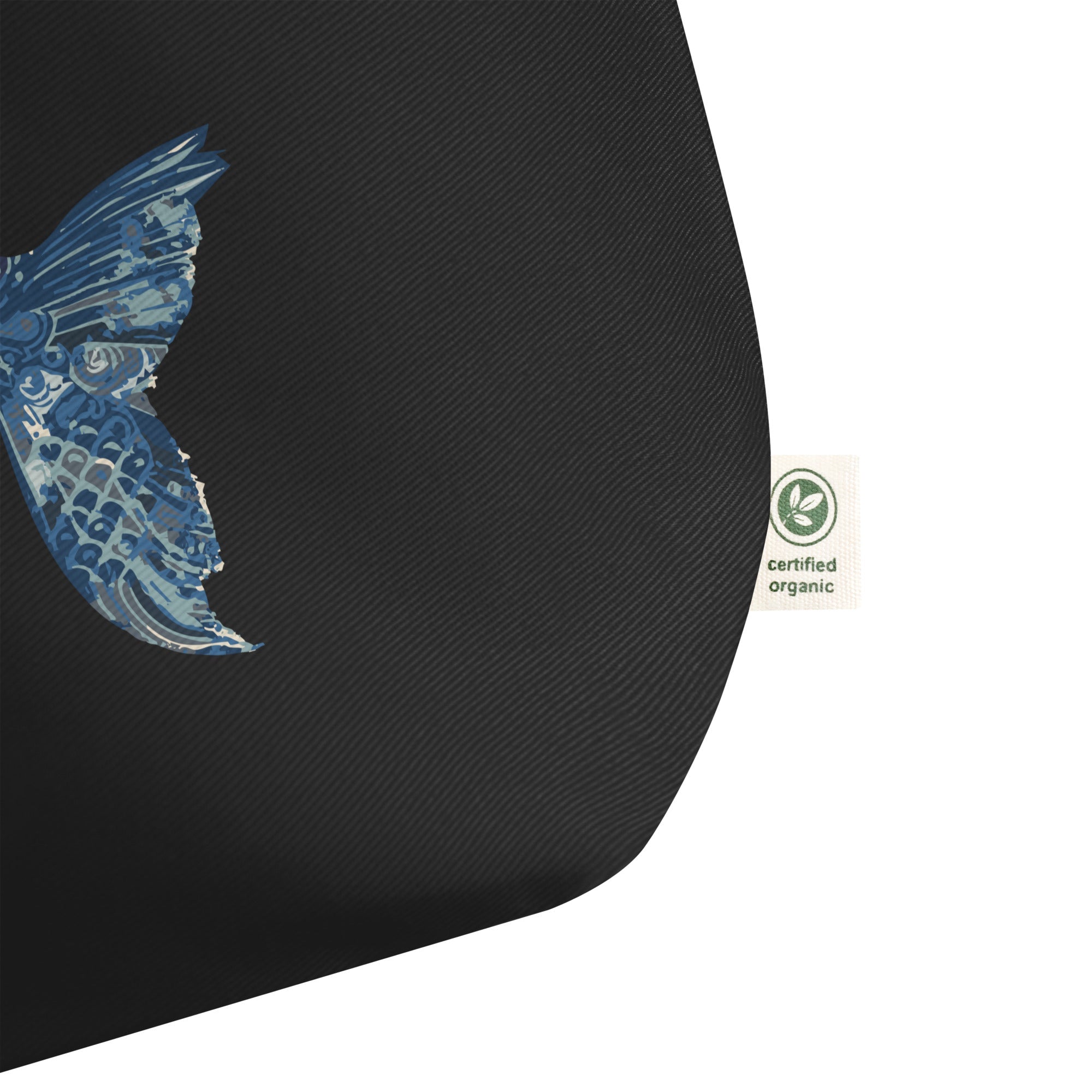 Fishionista: Large Organic Tote (Black)