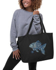 Fishionista: Large Organic Tote (Black)