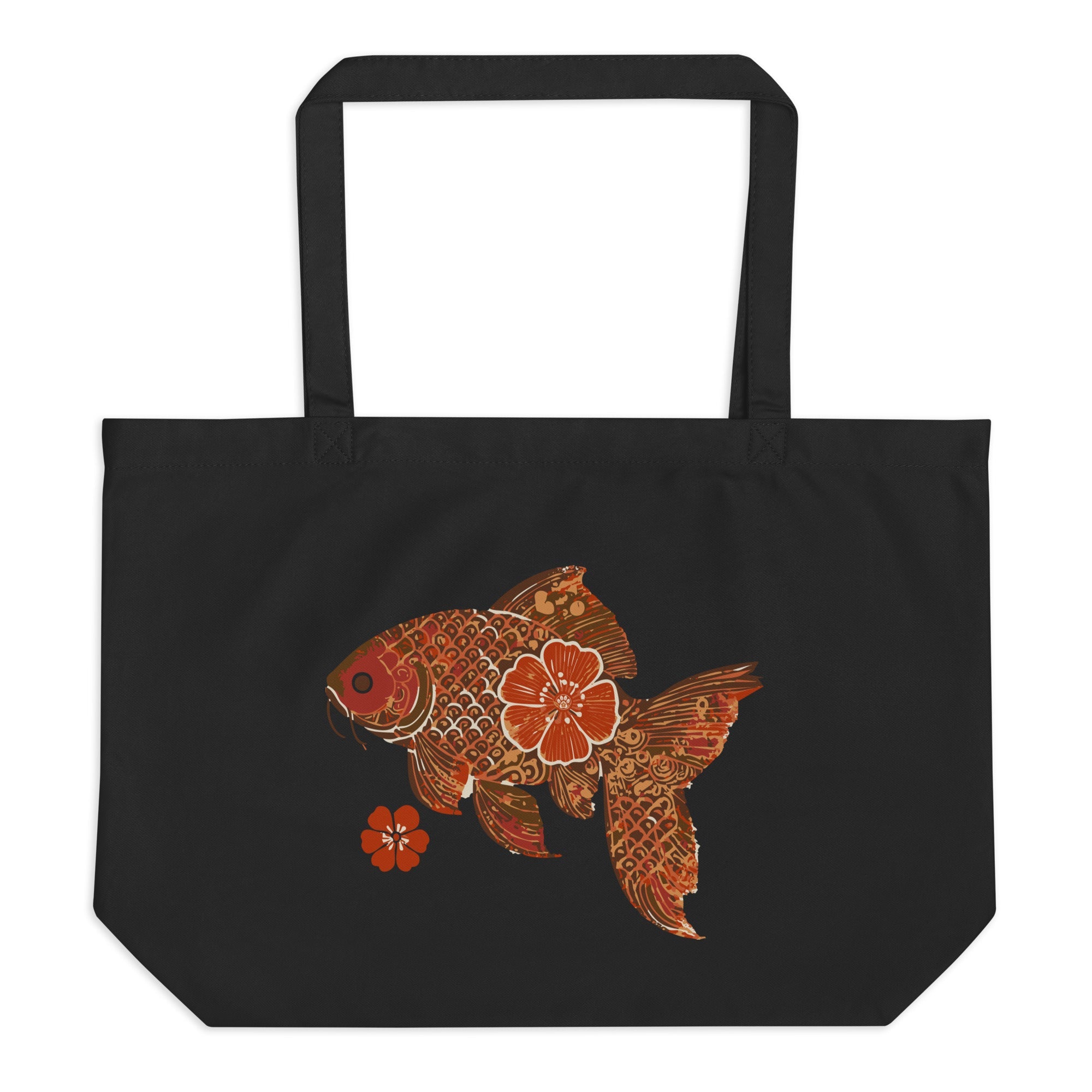 Fishionista: Large Organic Tote (Black)