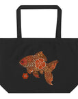 Fishionista: Large Organic Tote (Black)