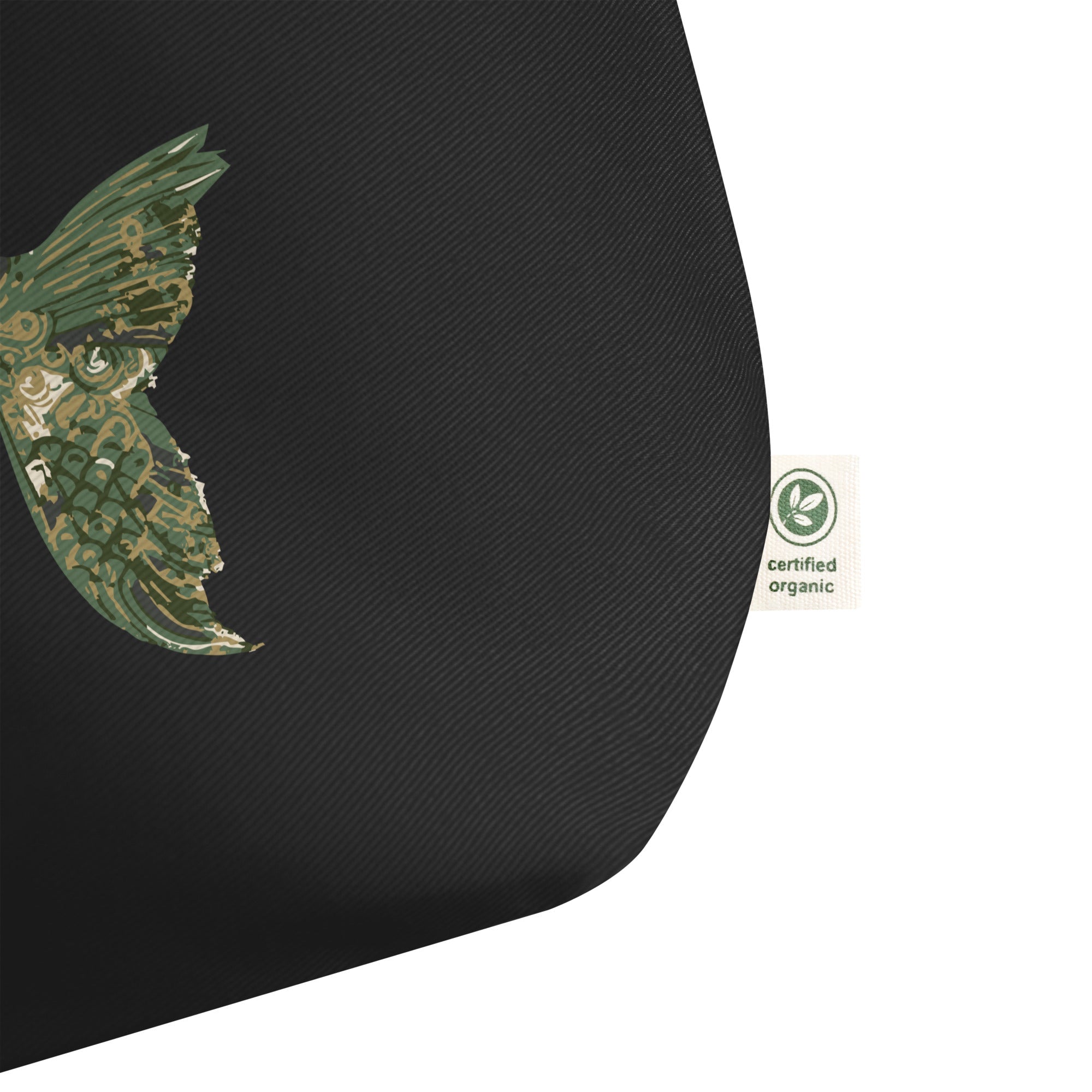 Fishionista: Large Organic Tote (Black)