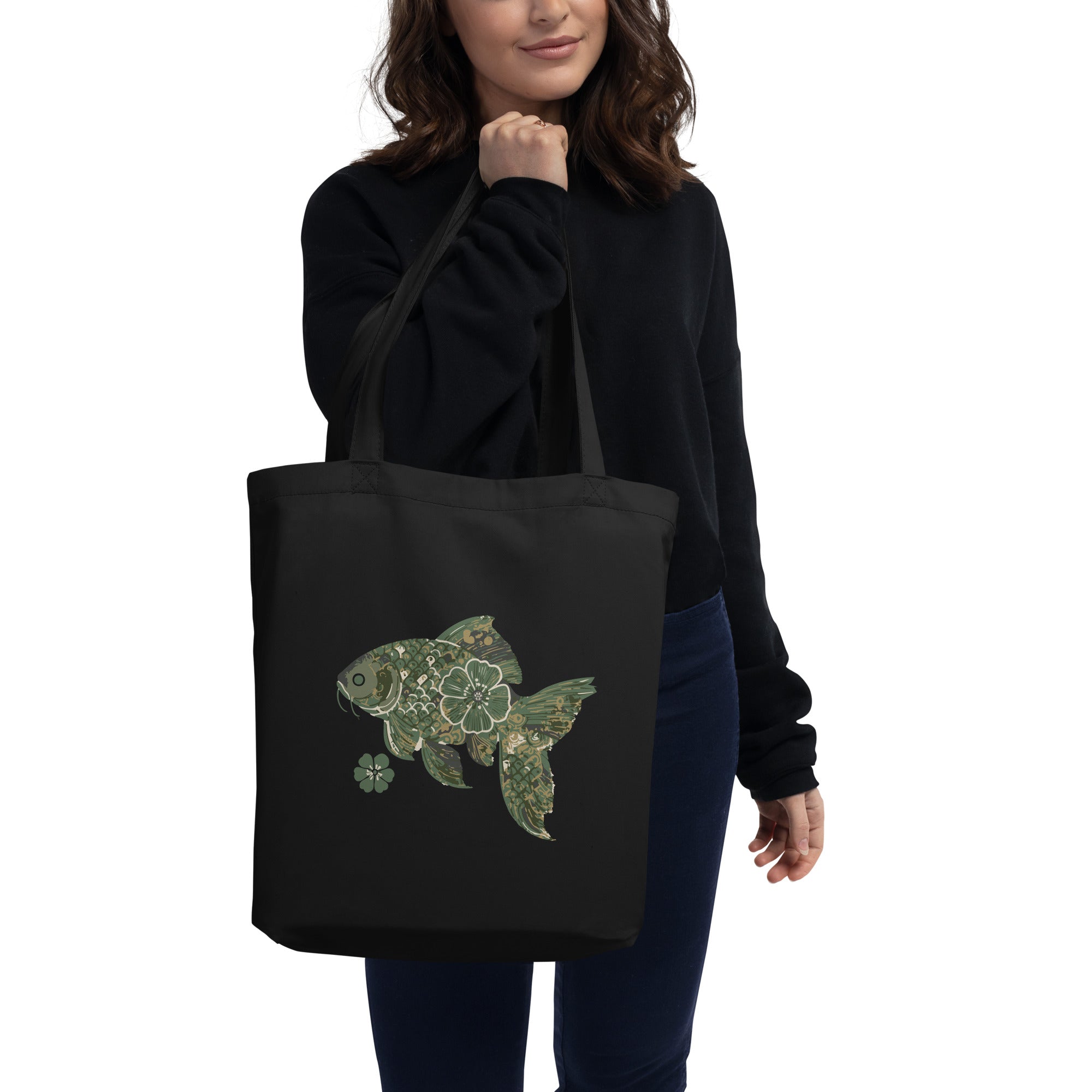 Fishionista: Organic Tote (Black)