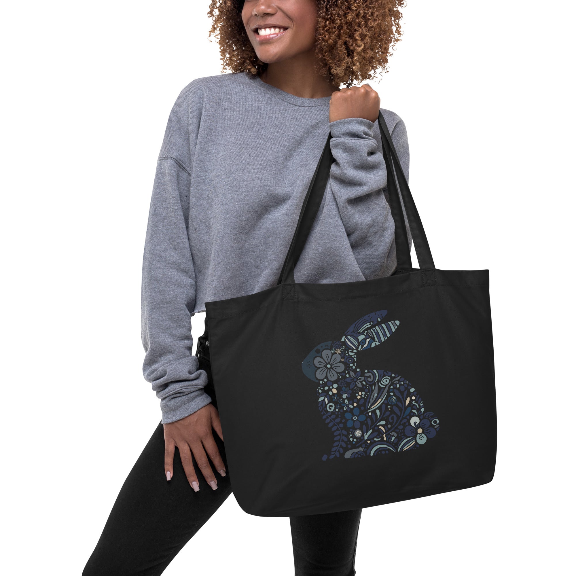 Hoptimist: Large Organic Tote (Black)
