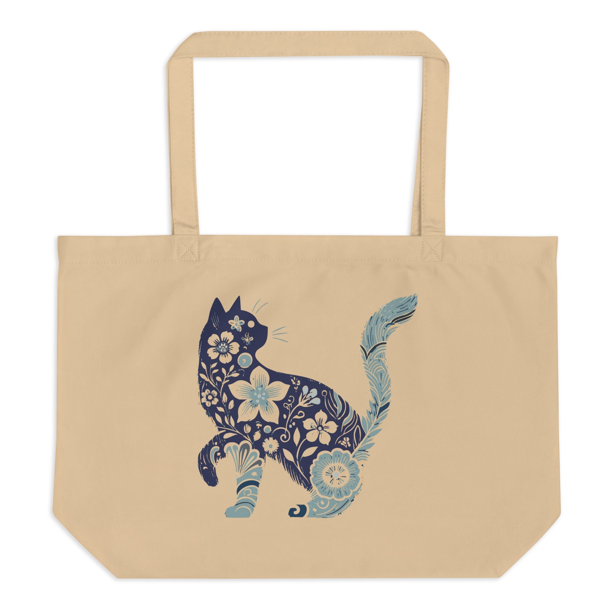 Purrfect: Large Organic Tote (Natural)