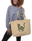 Purrfect: Large Organic Tote (Natural)