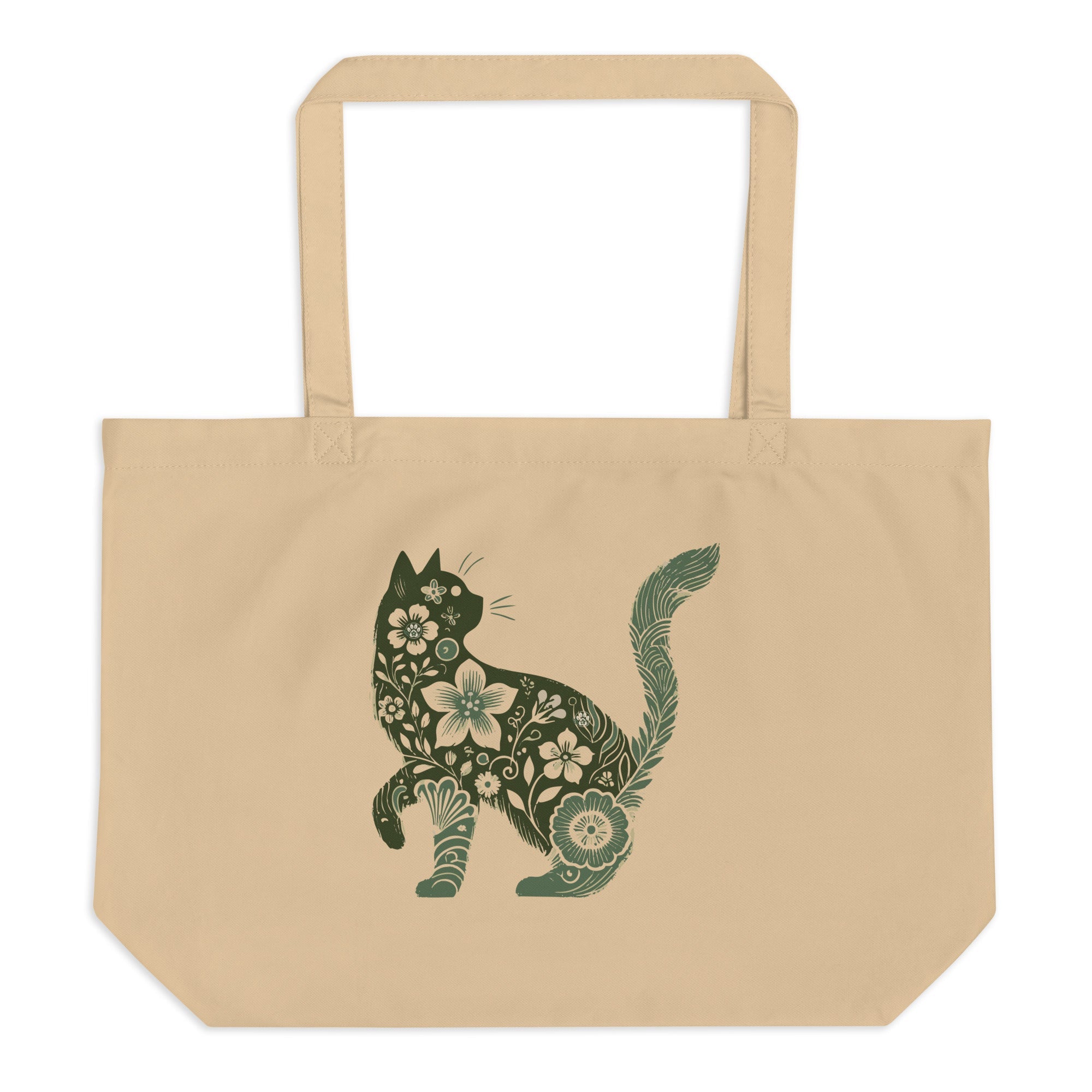 Purrfect: Large Organic Tote (Natural)