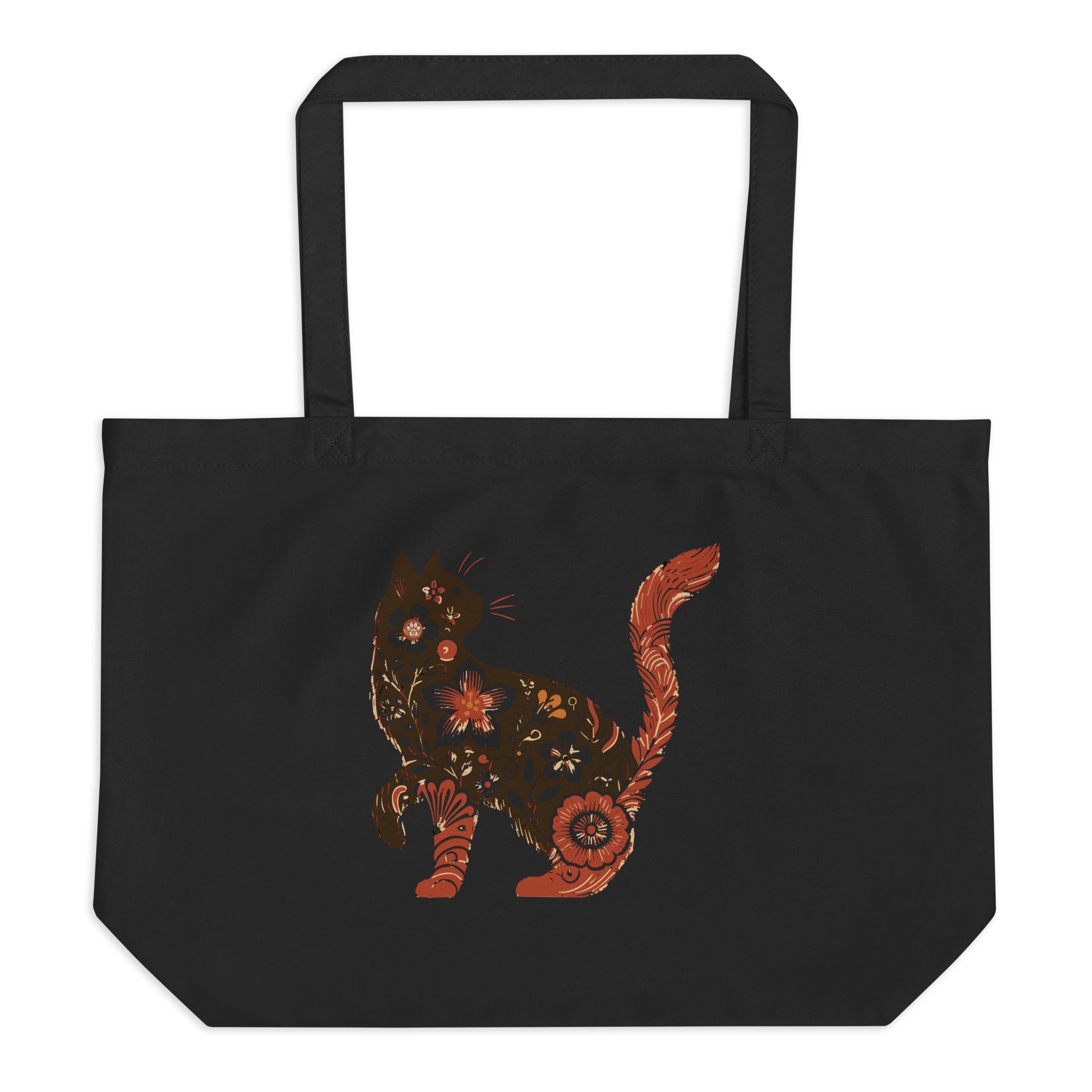 Purrfect: Large Organic Tote (Black)