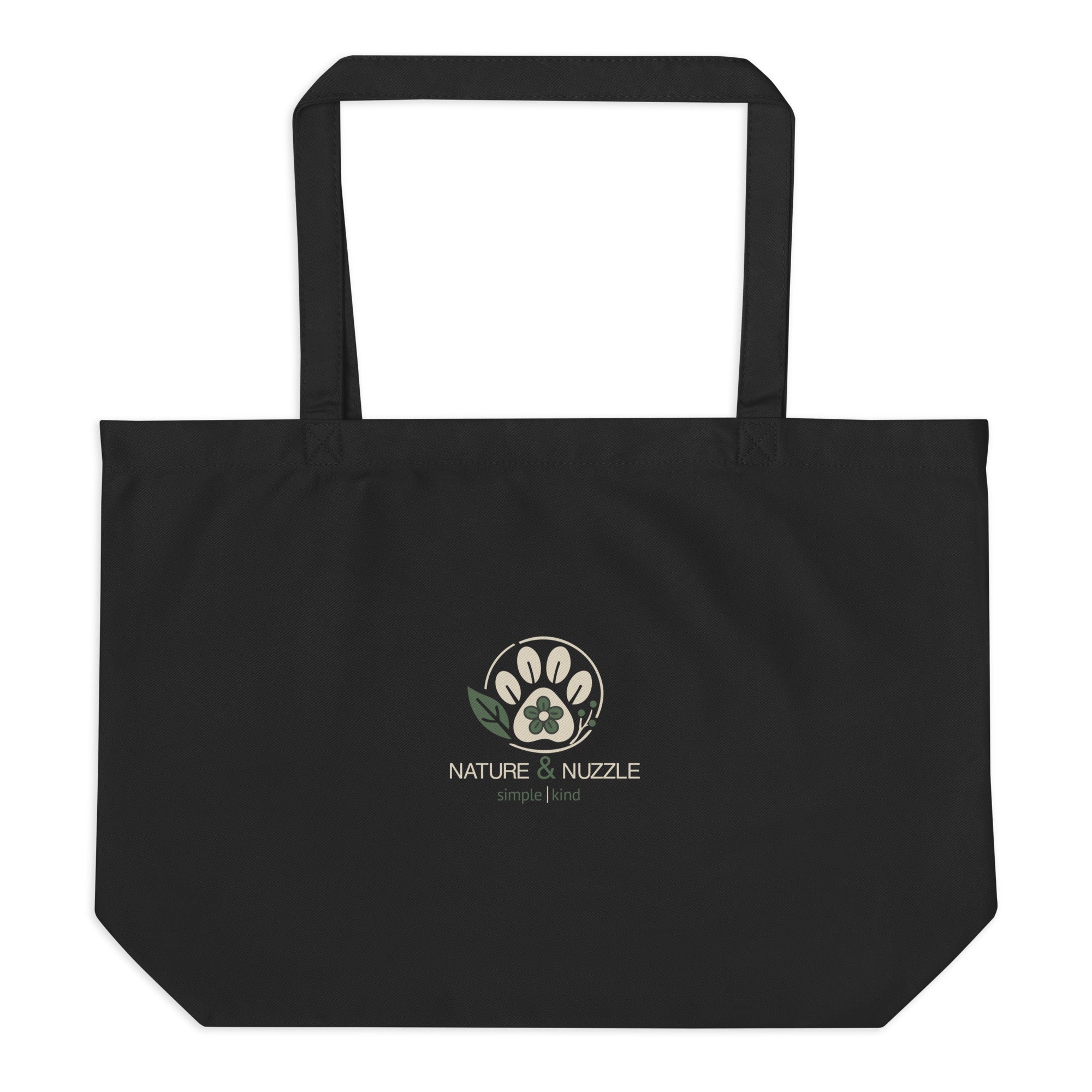 Purrfect: Large Organic Tote (Black)