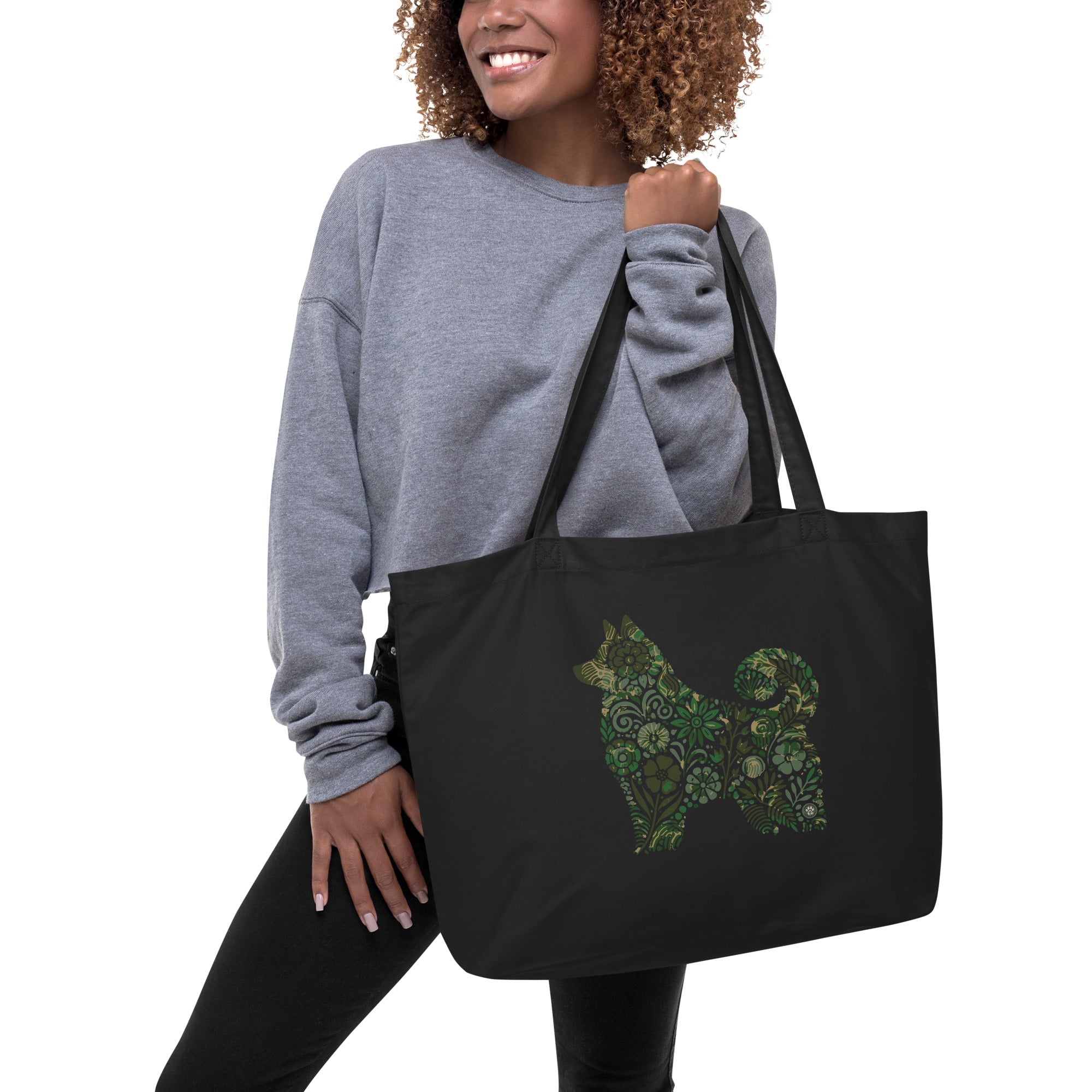 Wagnificent: Large Organic Tote (Black)