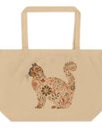 Catflix & Chill: Large Organic Tote (Natural)