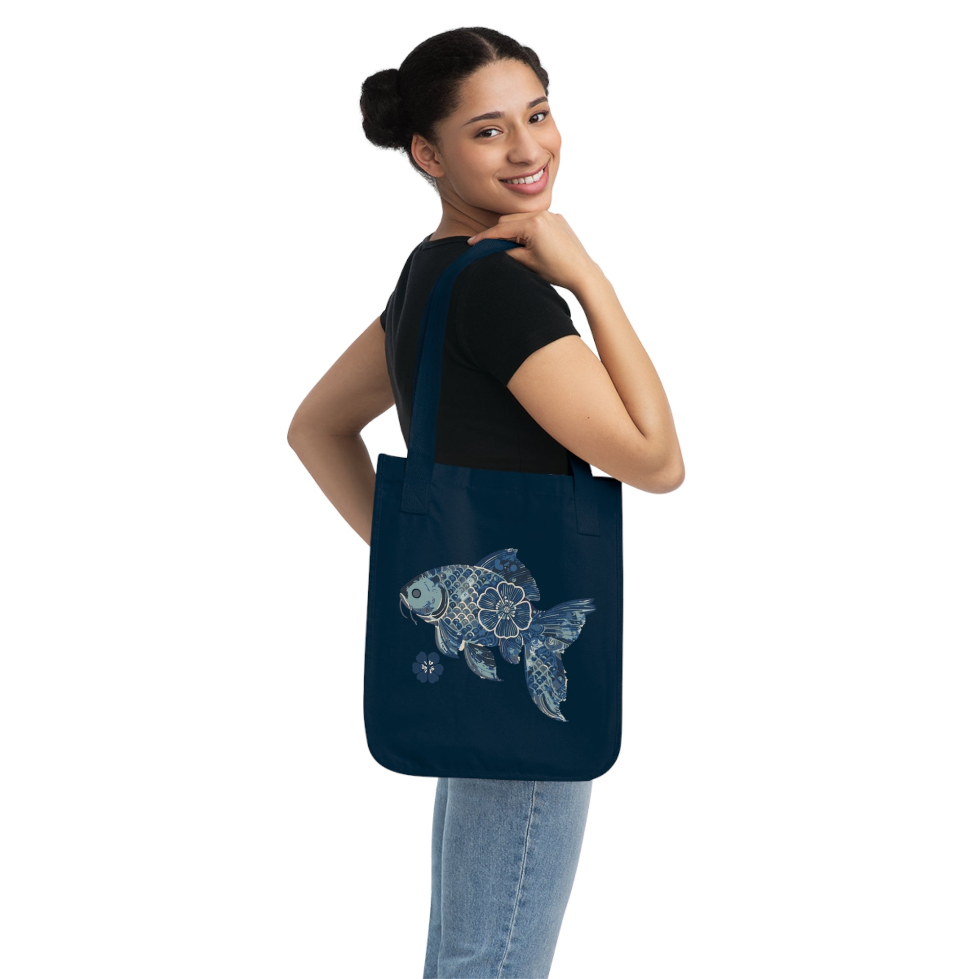 Fishionista: Organic Market Tote (Navy)