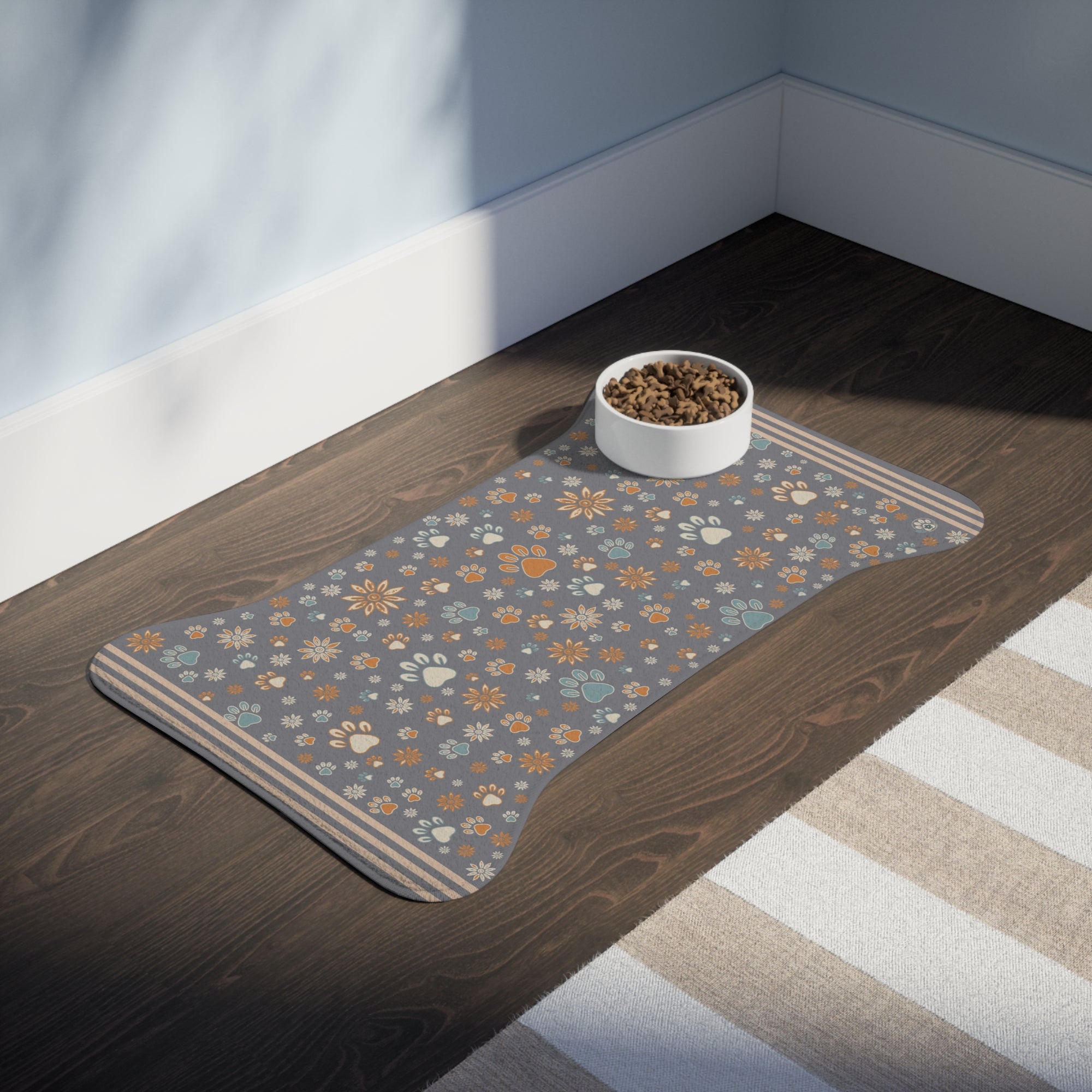 Wildbloom Walk: Fish / Bone Pet Feeding (or napping) Mat