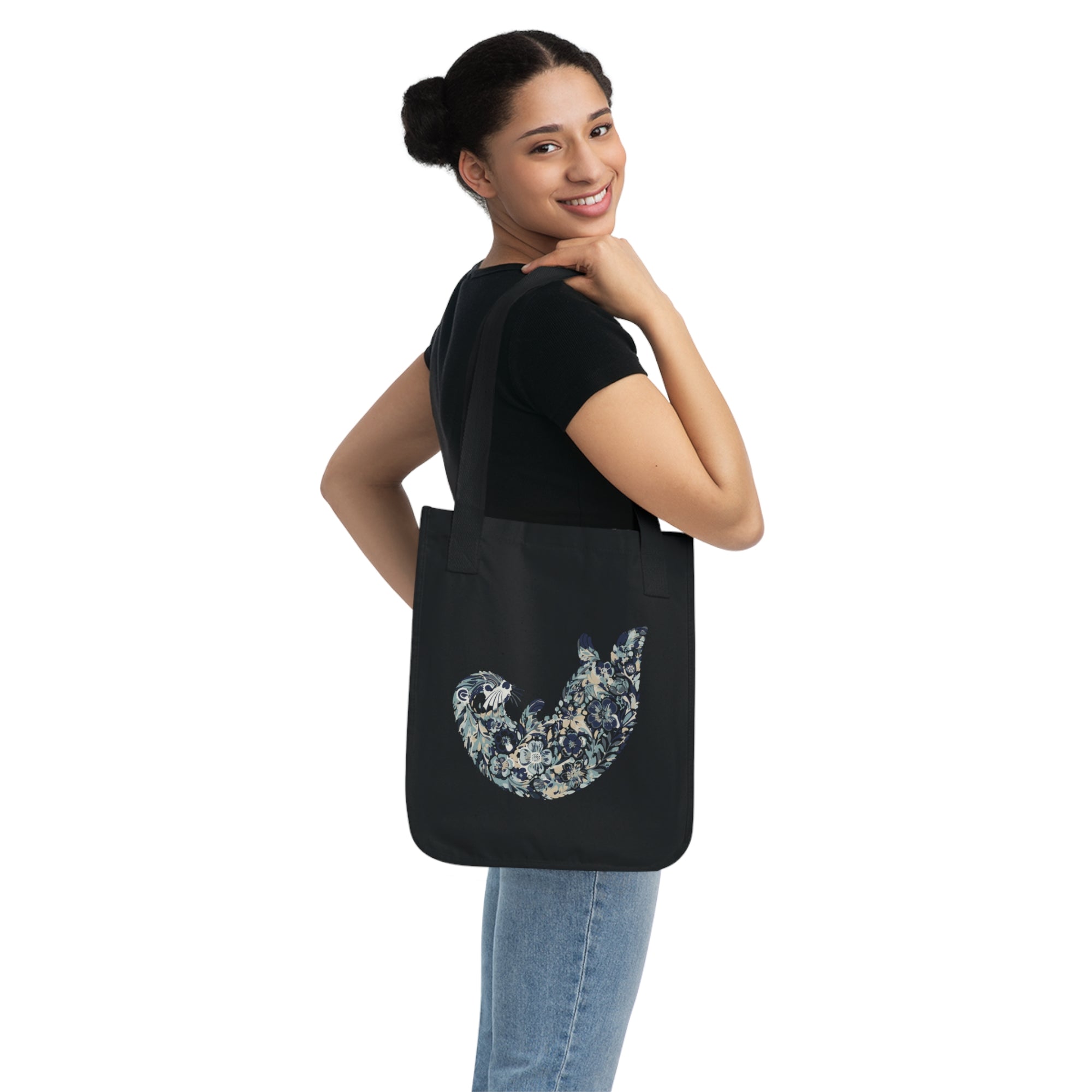 Drift and Let Drift: Organic Market Tote (Black)