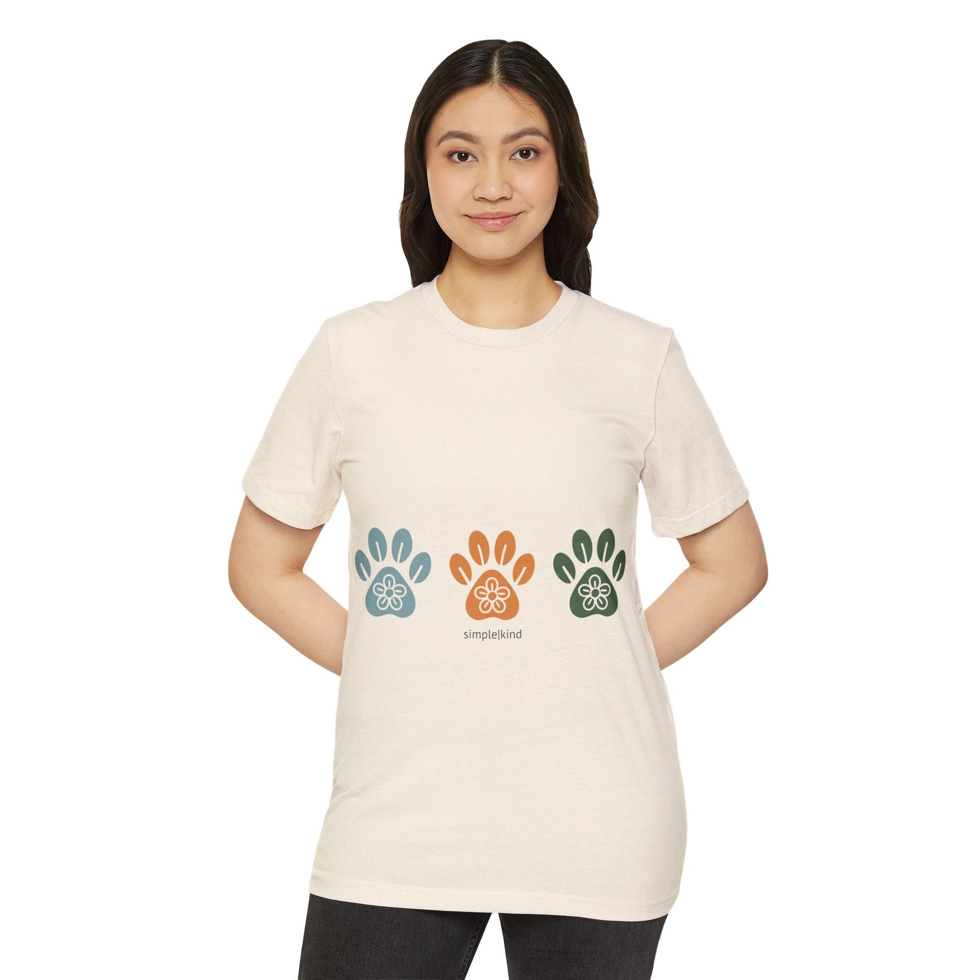 Simple Paws: Organic+Recycled Unisex Eco-Tee
