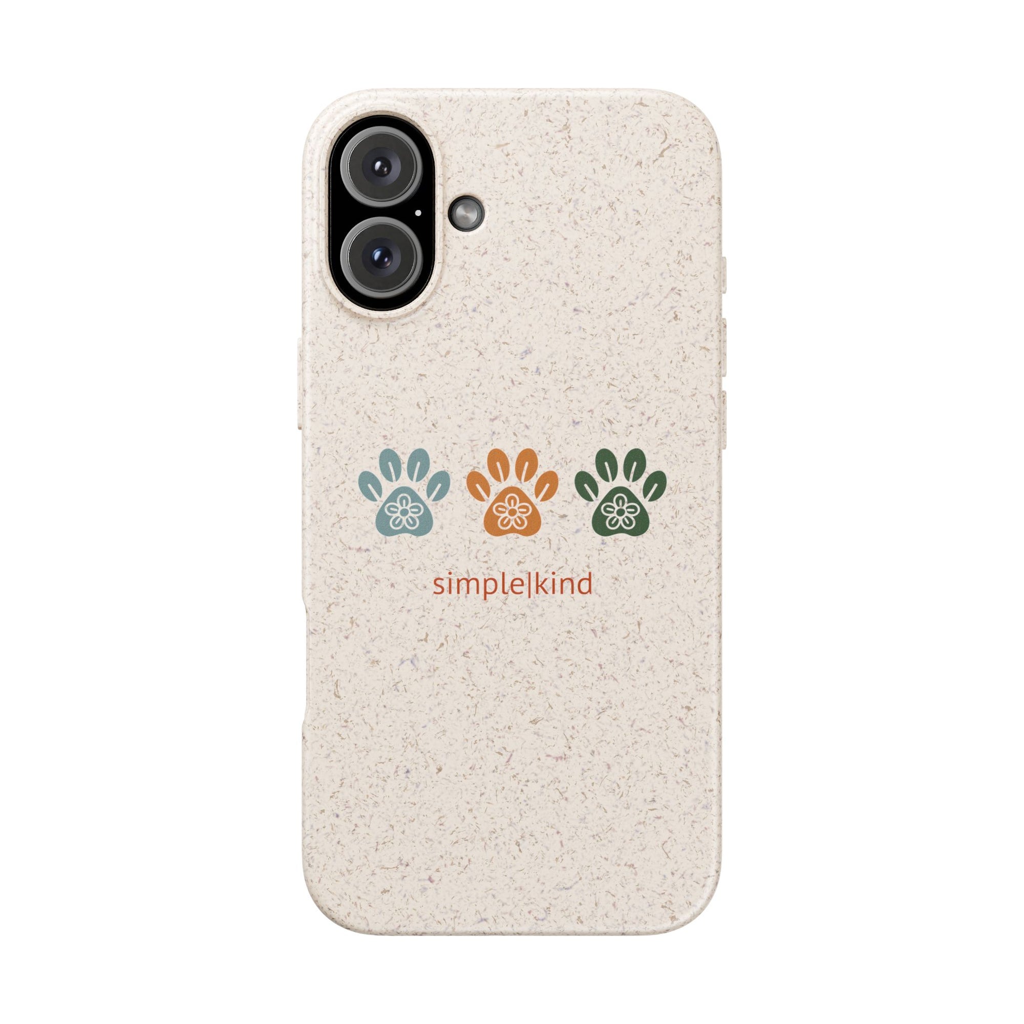 Simple Paws: Biodegradable iPhone Case