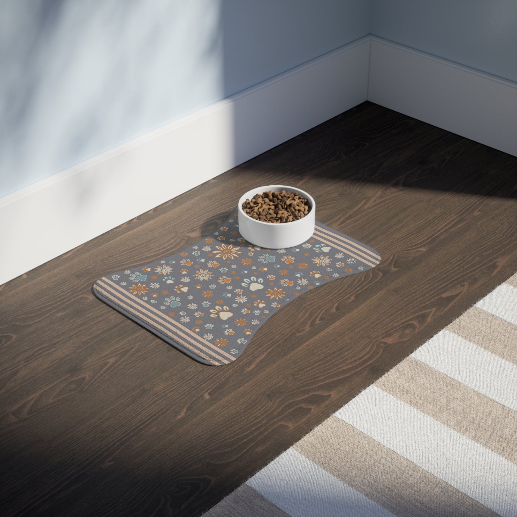 Wildbloom Walk: Fish / Bone Pet Feeding (or napping) Mat