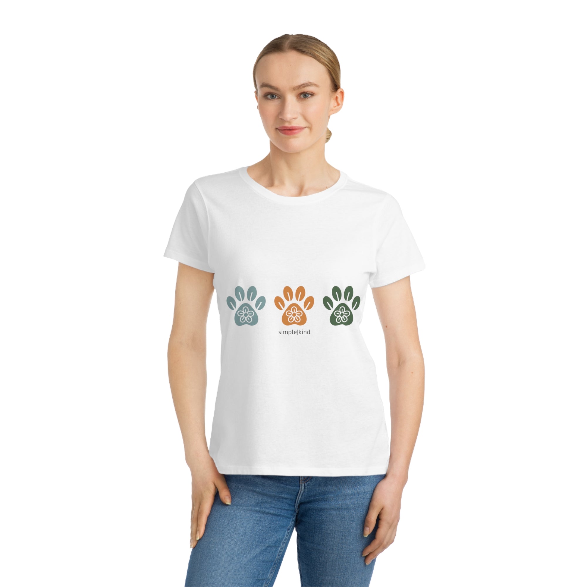Simple Paws: Organic Cotton Women's Tee