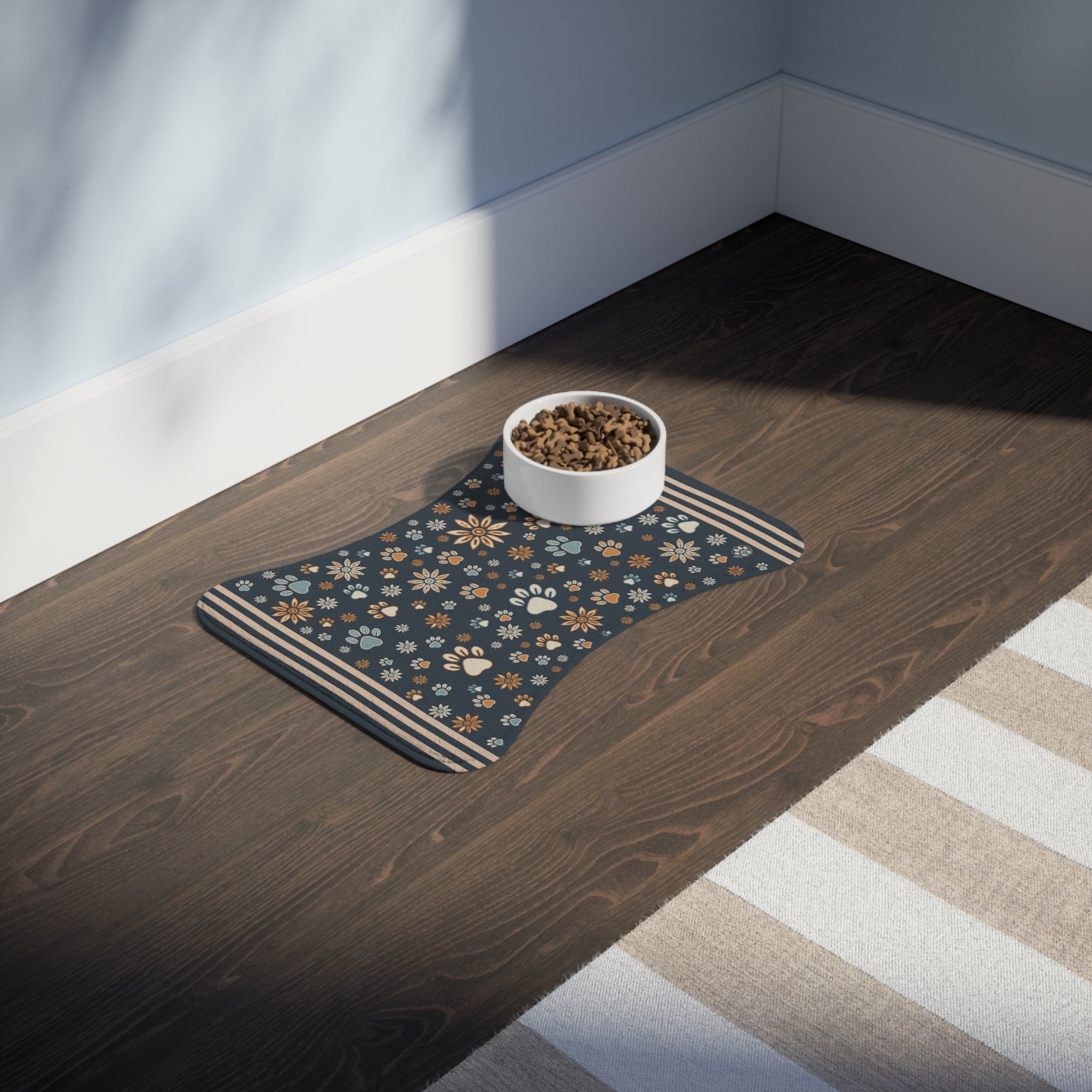 Wildbloom Walk: Fish / Bone Pet Feeding (or napping) Mat