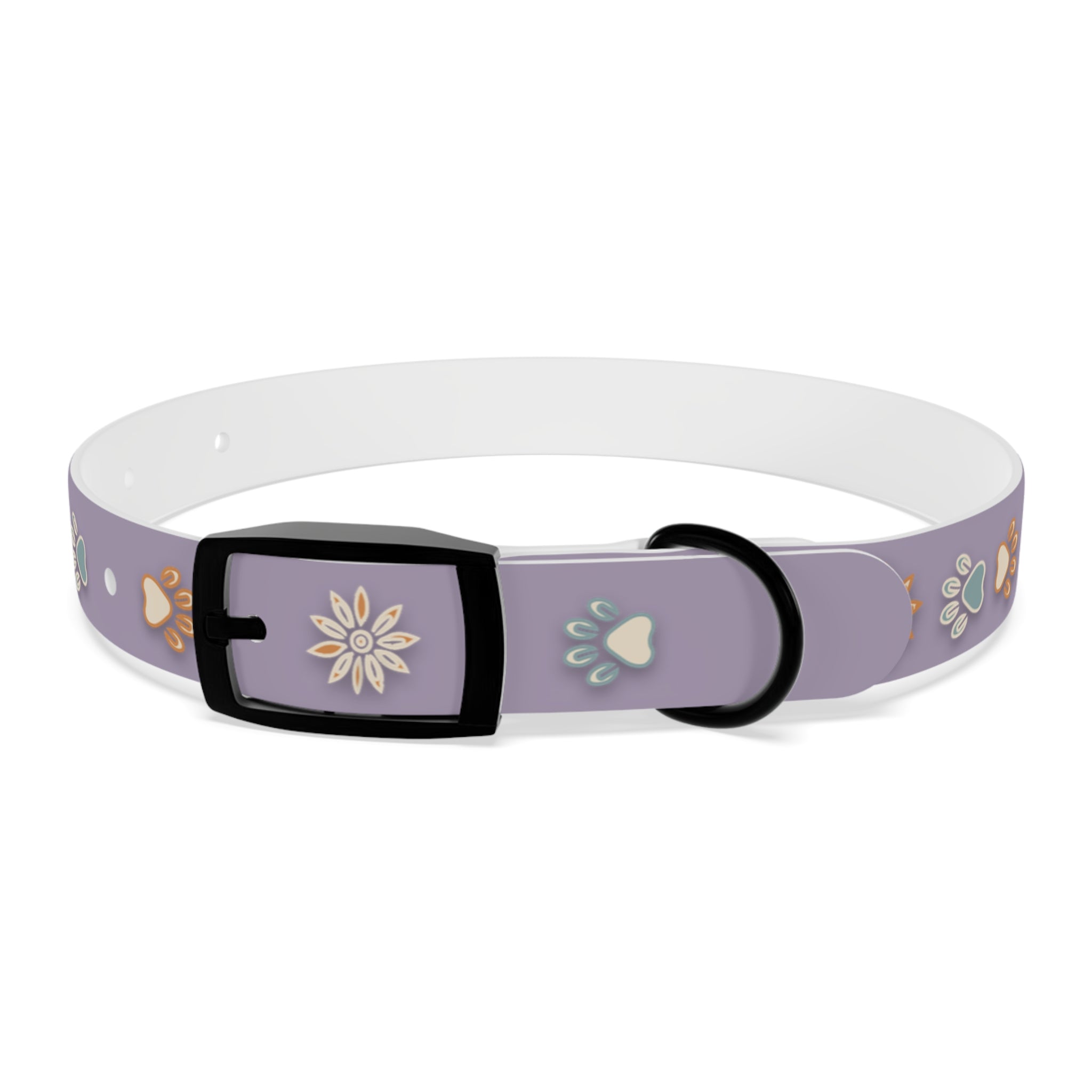 Designer Dog Collar – Wildbloom Walk, Lilac | Nature & Nuzzle