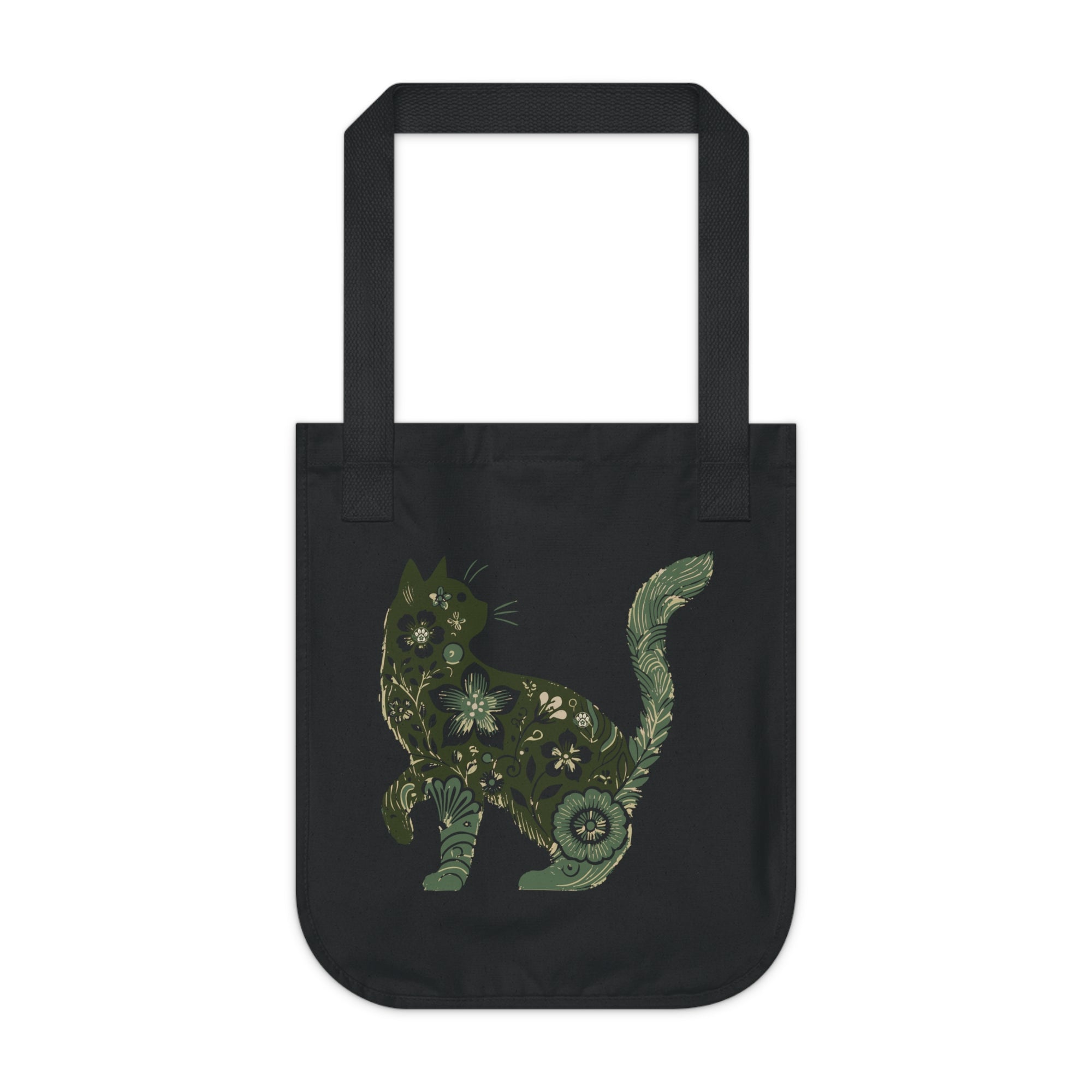 Purrfect: Organic Market Tote (Black)
