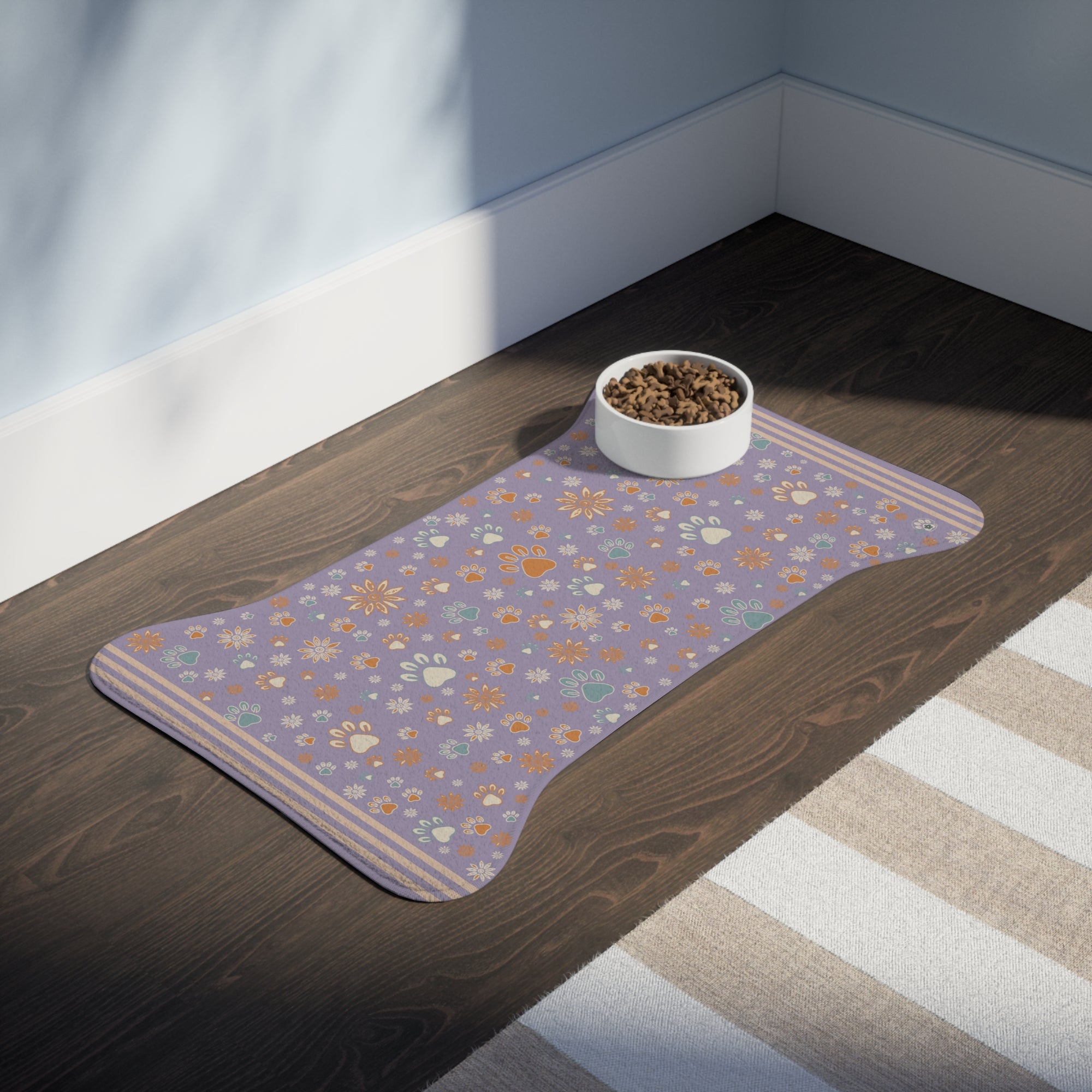 Wildbloom Walk: Fish / Bone Pet Feeding (or napping) Mat