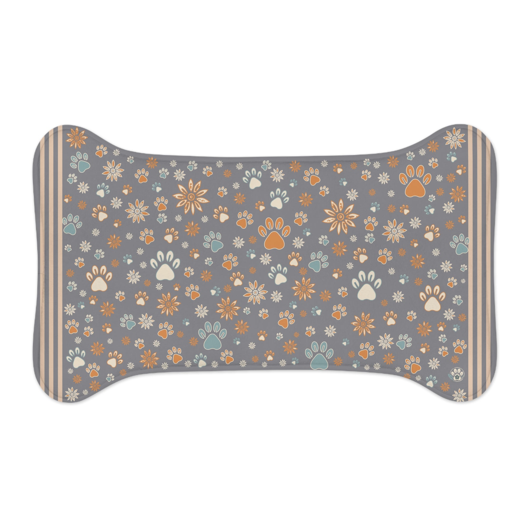 Wildbloom Walk: Fish / Bone Pet Feeding (or napping) Mat