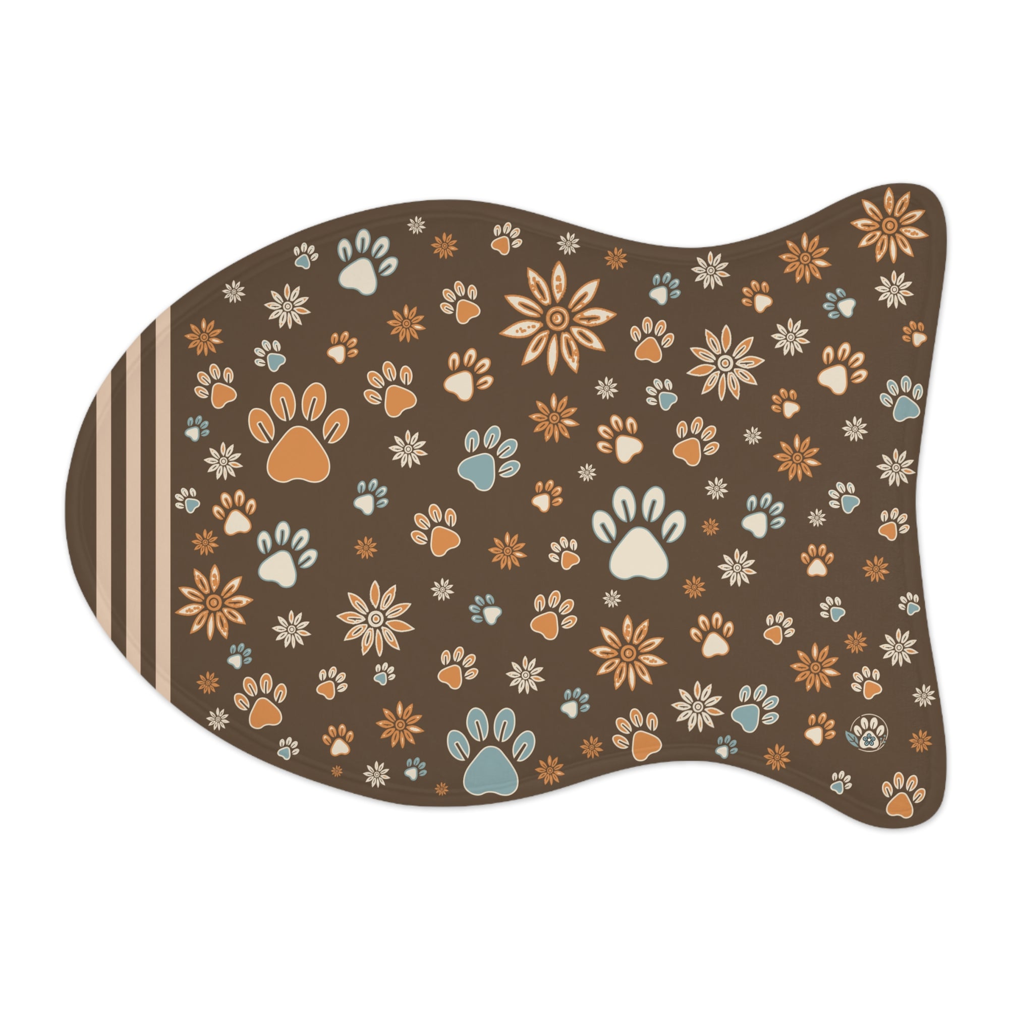 Wildbloom Walk: Fish / Bone Pet Feeding (or napping) Mat
