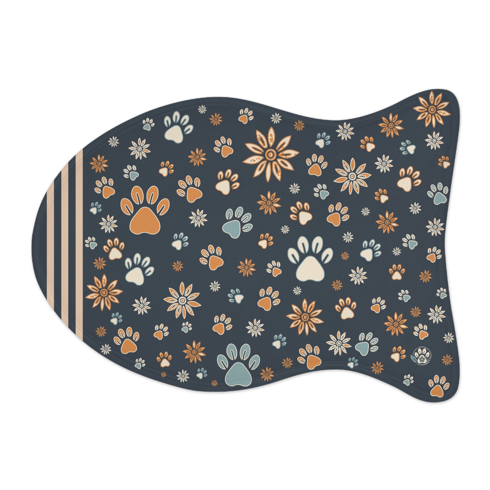 Wildbloom Walk: Fish / Bone Pet Feeding (or napping) Mat