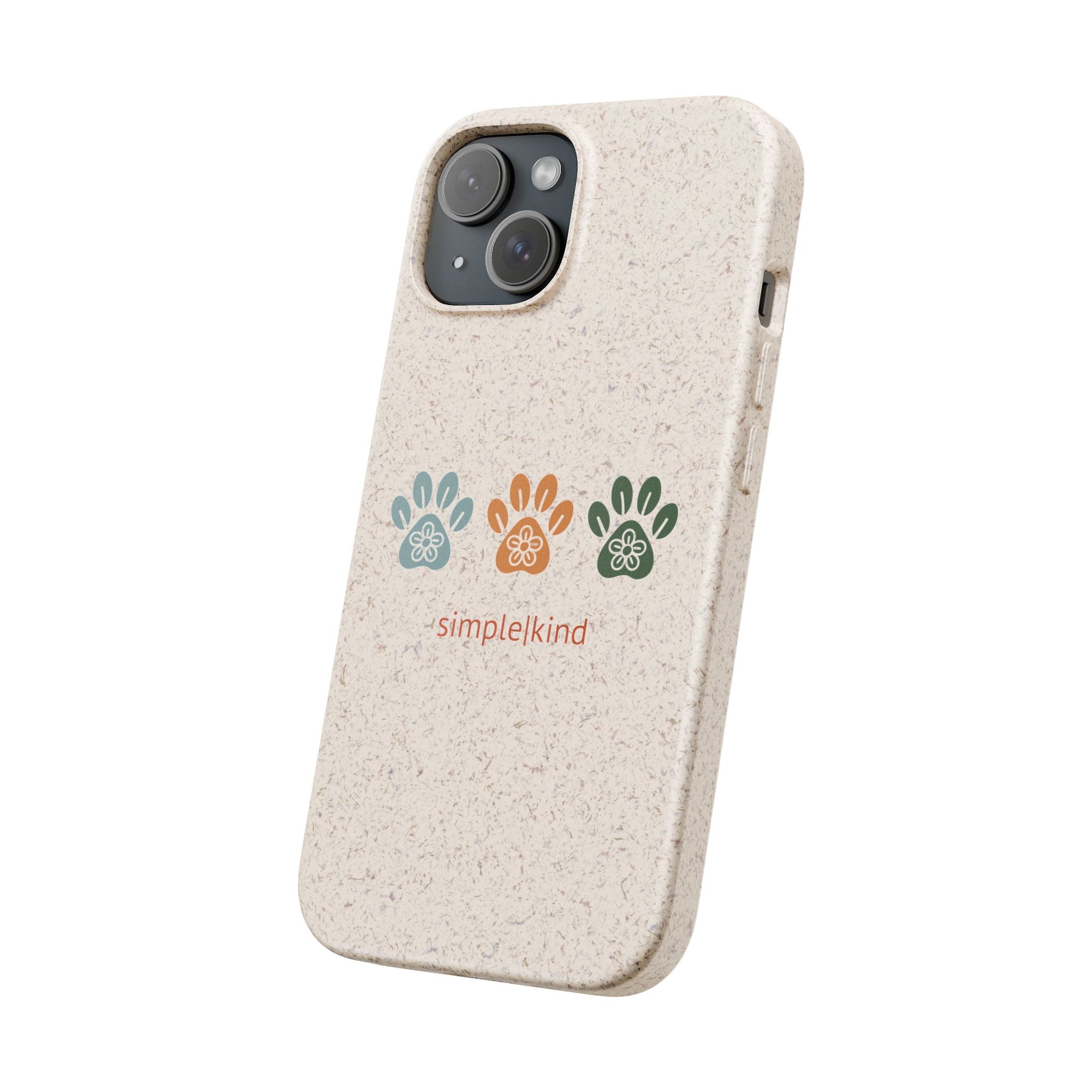Simple Paws: Biodegradable iPhone Case
