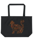Catflix & Chill: Large Organic Tote (Black)