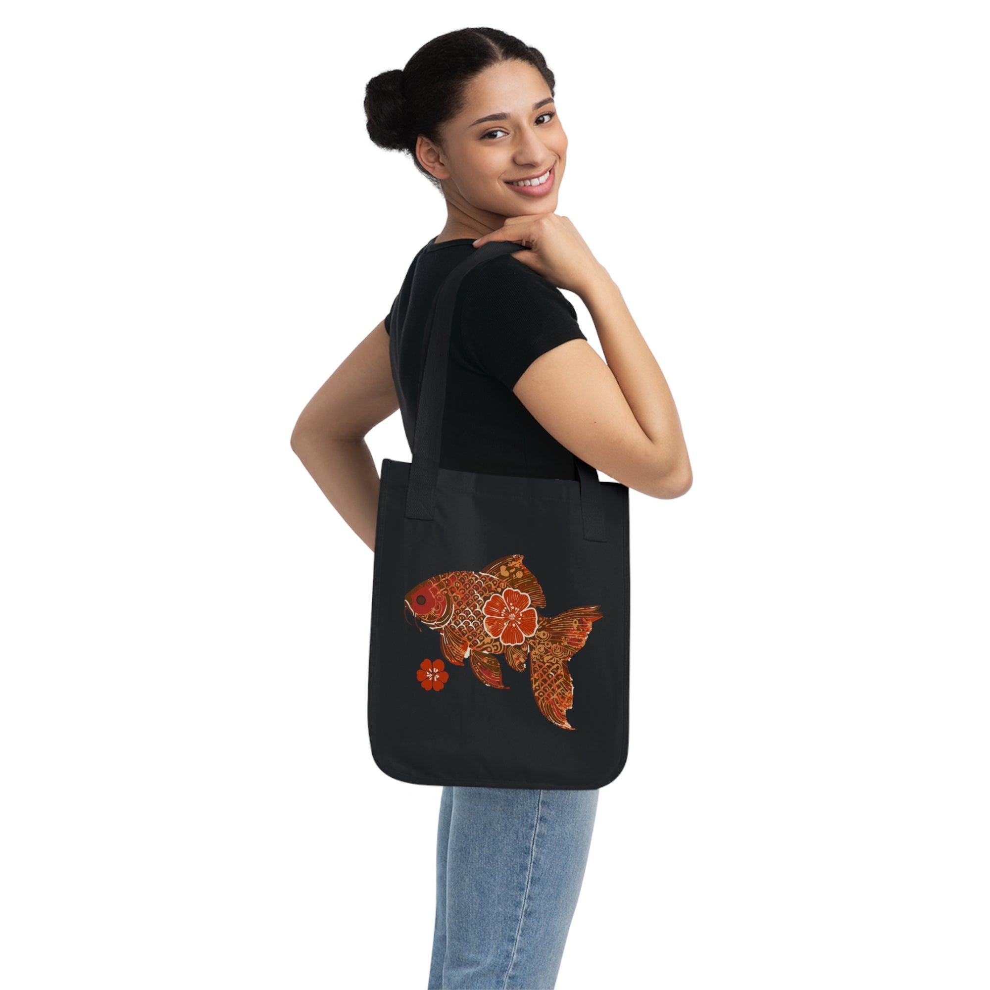 Fishionista: Organic Market Tote (Black)