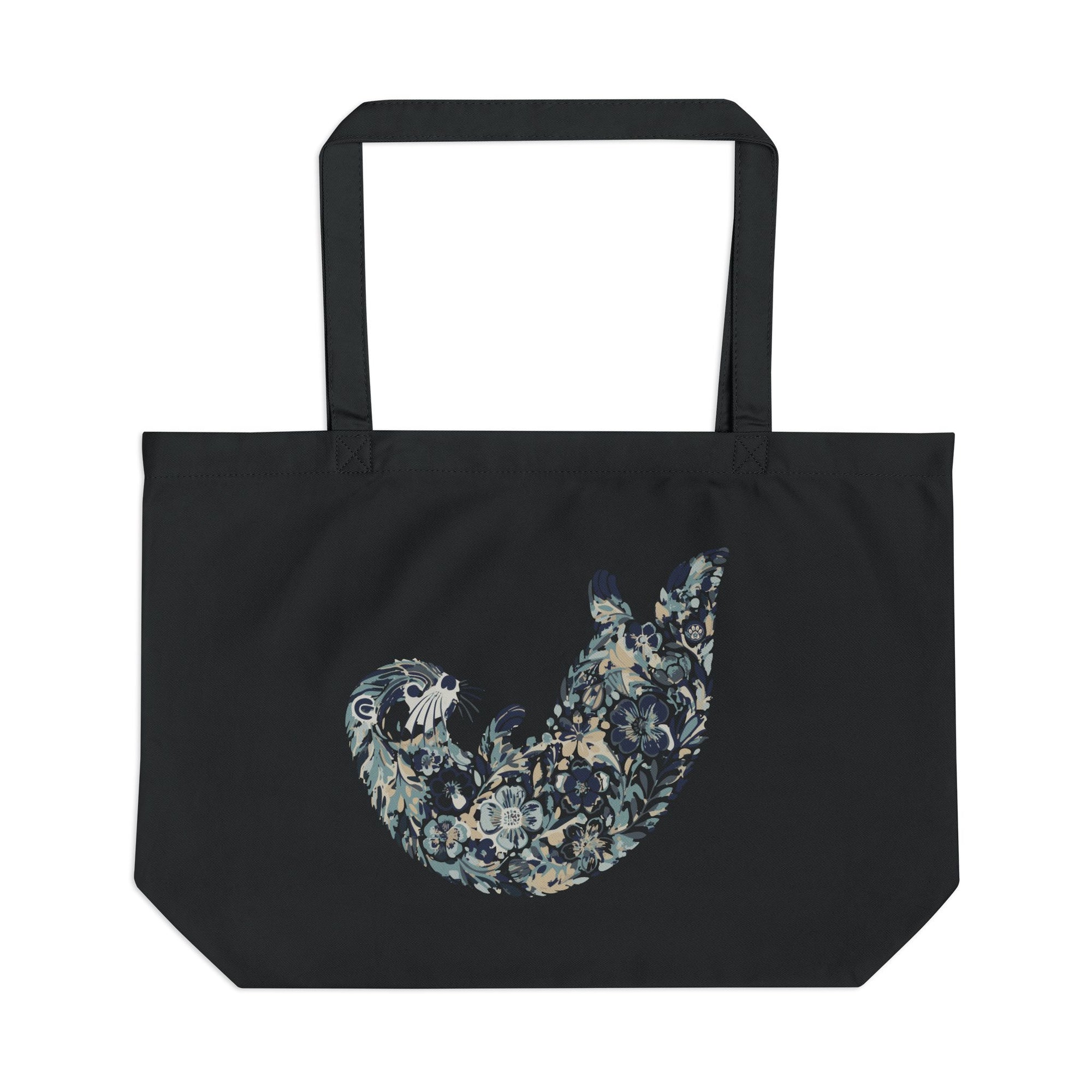 Drift and Let Drift: Large Organic Tote (Black)