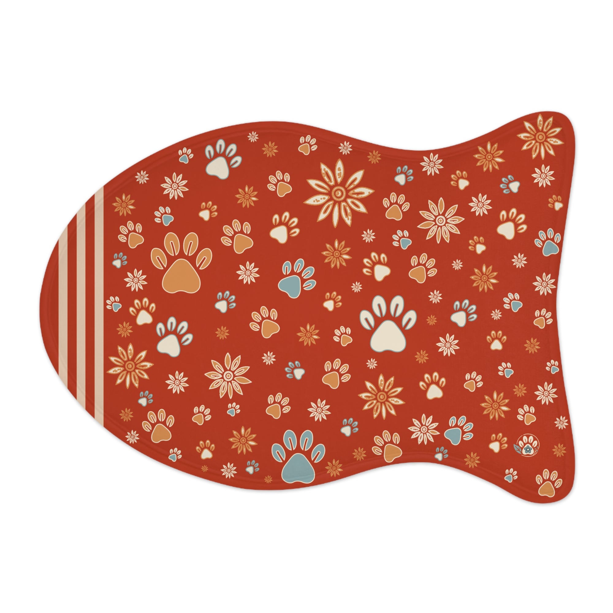 Wildbloom Walk: Fish / Bone Pet Feeding (or napping) Mat