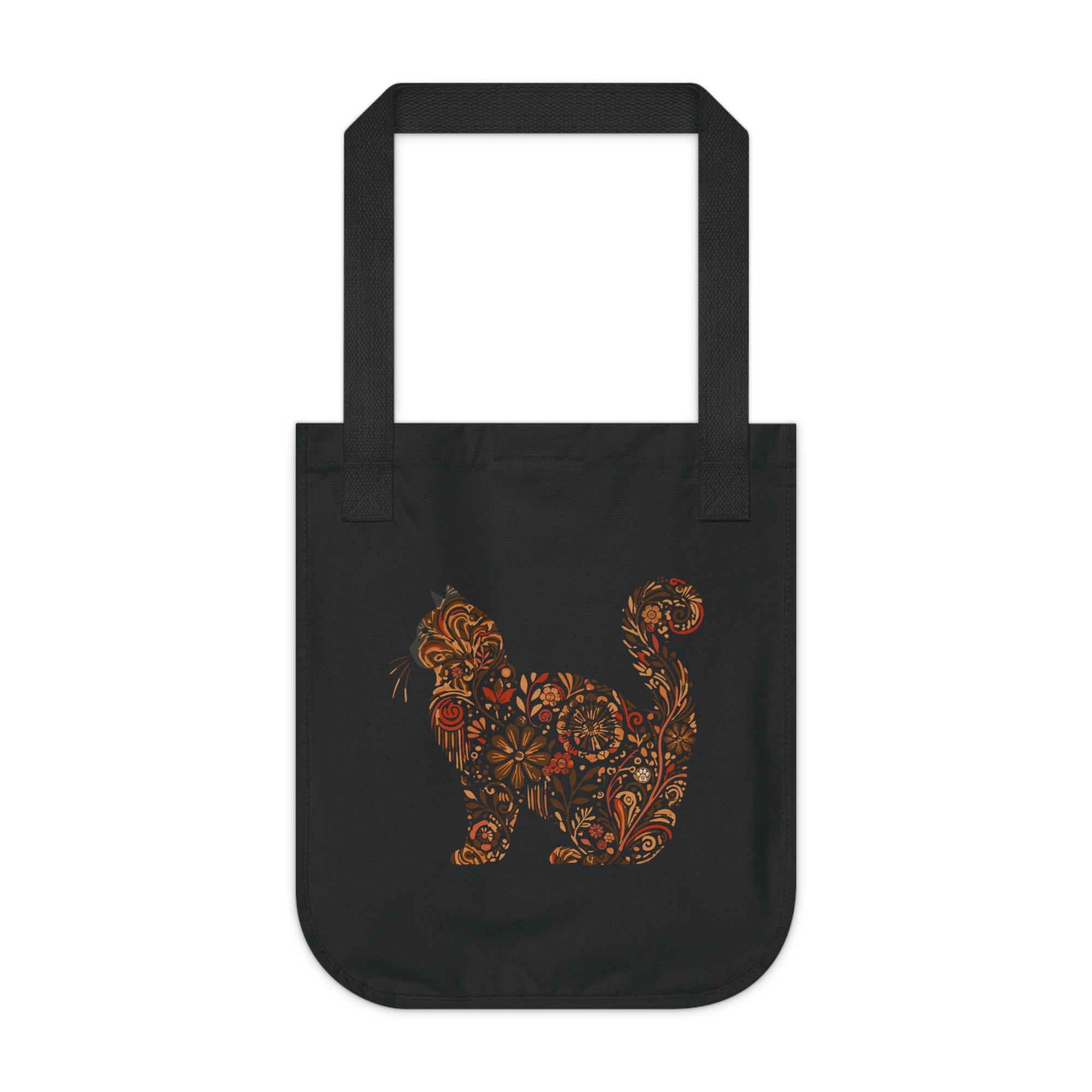 Catflix &amp; Chill: Organic Market Tote (Black)