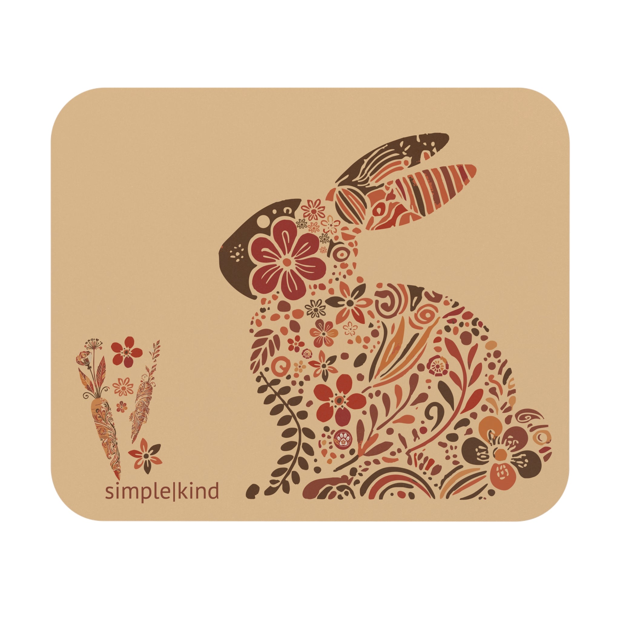 Bunny Mouse Pad – Hoptimist, Ember | Nature & Nuzzle