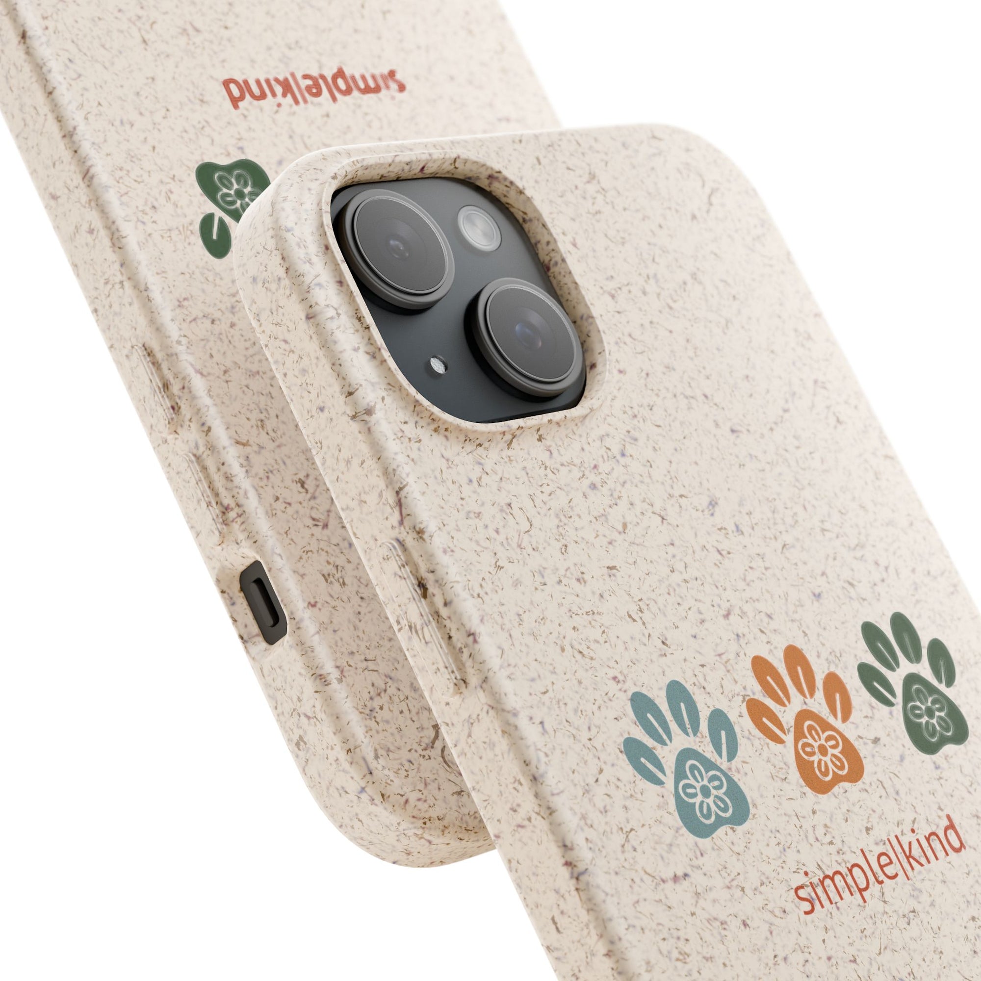 Simple Paws: Biodegradable iPhone Case