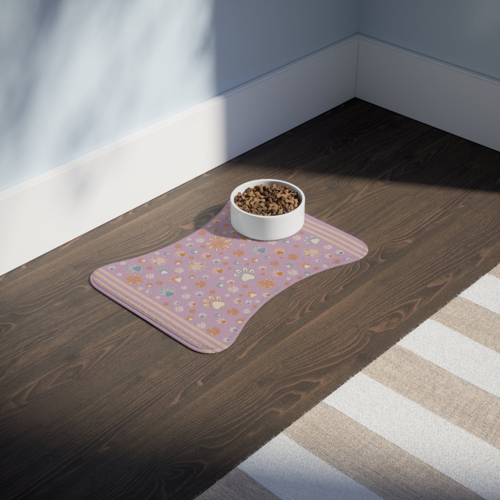 Wildbloom Walk: Fish / Bone Pet Feeding (or napping) Mat