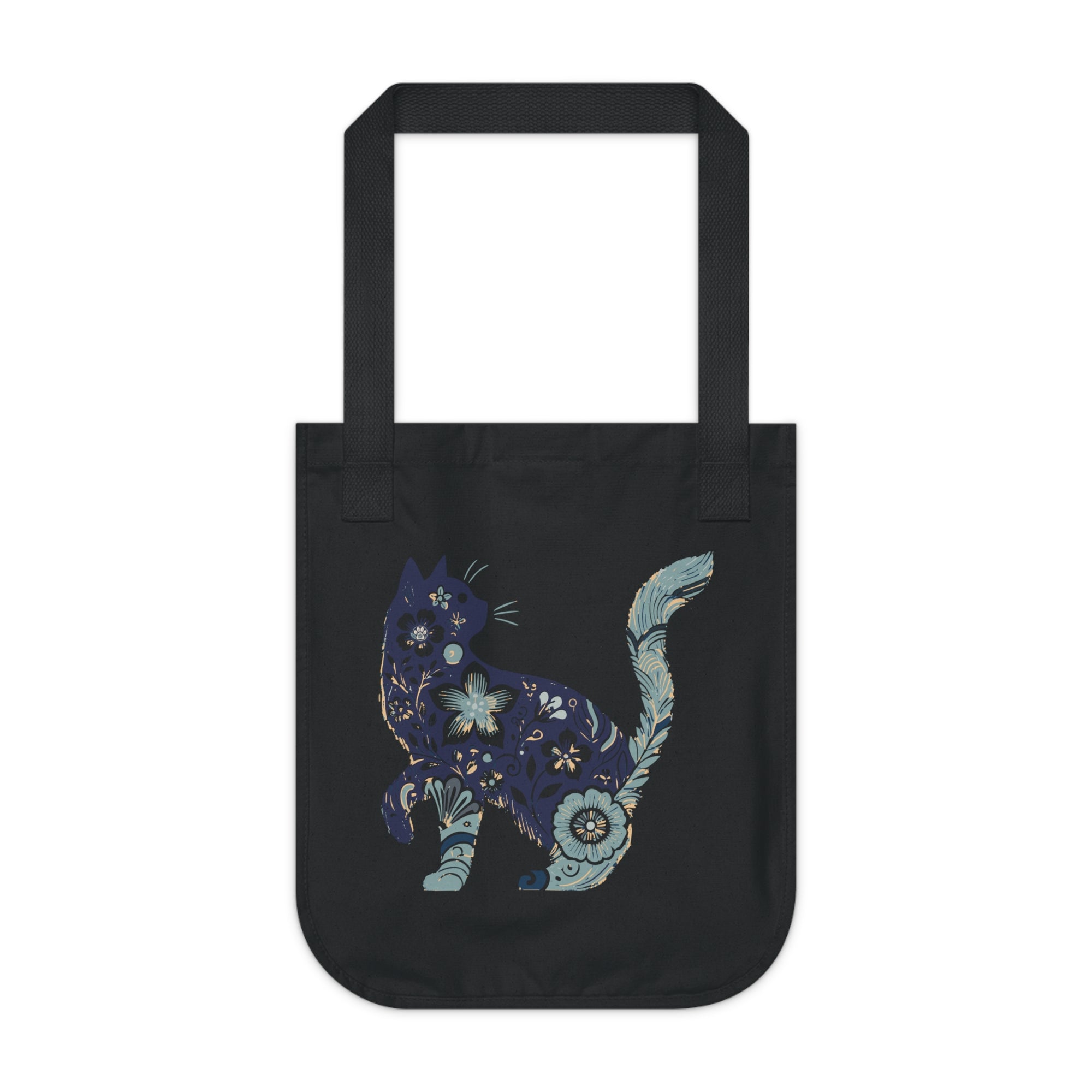 Purrfect: Organic Market Tote (Black)