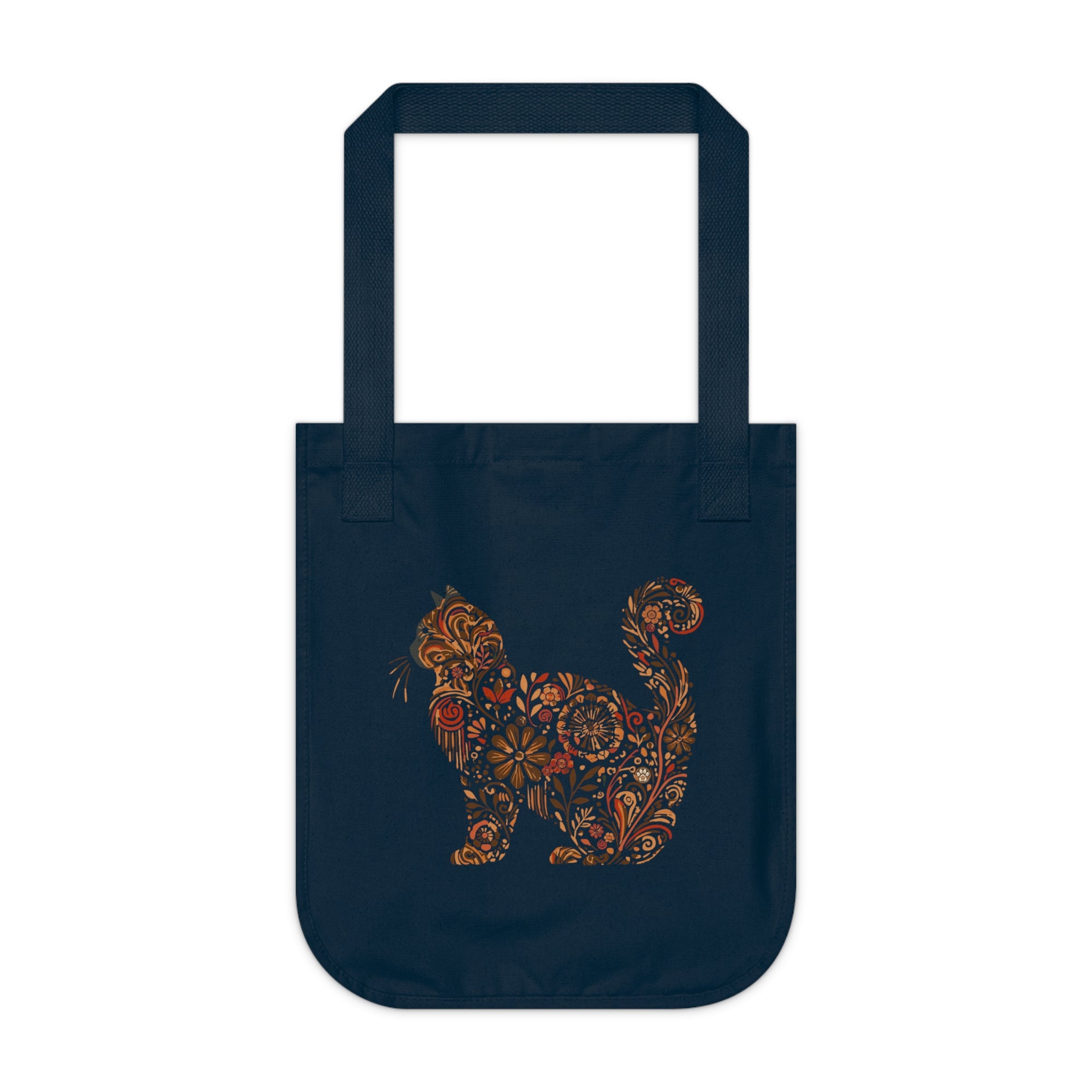 Catflix &amp; Chill: Organic Market Tote (Navy)