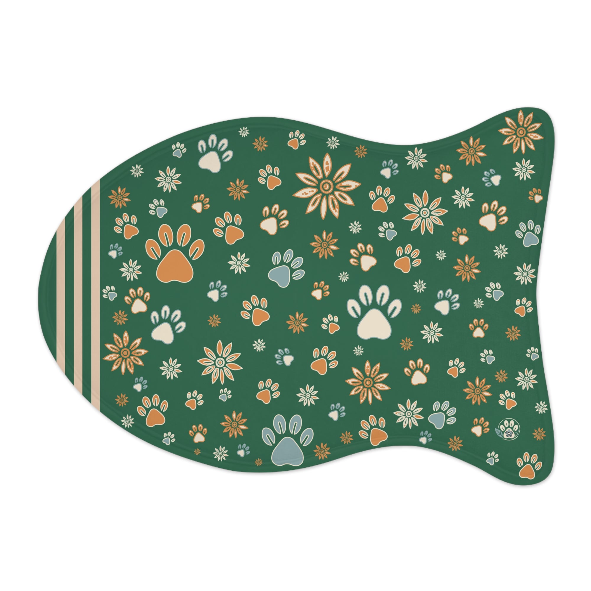 Wildbloom Walk: Fish / Bone Pet Feeding (or napping) Mat